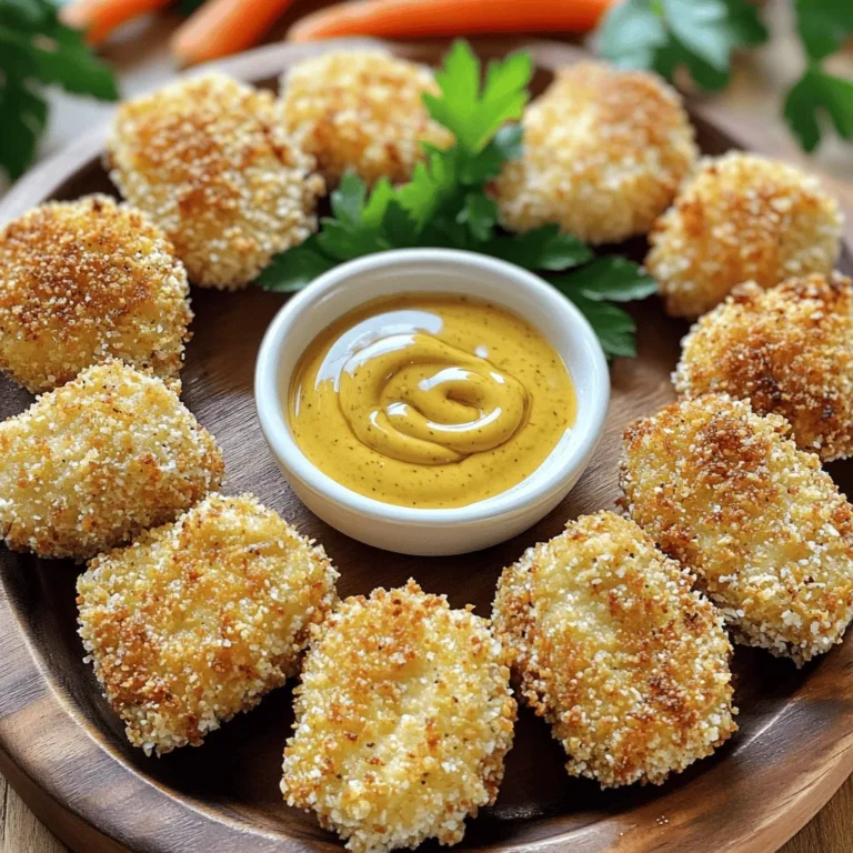 - 1 lb (450g) boneless, skinless chicken breasts, cut into bite-sized pieces - 1 cup all-purpose flour - 2 large eggs, beaten - 1 cup panko breadcrumbs - 1 teaspoon garlic powder - 1 teaspoon onion powder - 1 teaspoon paprika - ½ teaspoon black pepper - ½ teaspoon salt - ½ teaspoon cayenne pepper (optional, for a spicy kick) - Cooking oil (for frying, such as vegetable or canola) - Honey mustard or your favorite dipping sauce