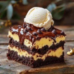 The magic of fudgy chewy brookies lies in two layers: brownie and cookie. Each layer brings its own charm and flavor. Here’s what you need to create this delightful treat. - 1 cup unsalted butter, melted - 1 1/4 cups packed brown sugar - 1/2 cup granulated sugar - 4 large eggs - 1 cup all-purpose flour - 1/2 cup cocoa powder - 1 teaspoon vanilla extract - 1/4 teaspoon salt - 1 cup semi-sweet chocolate chips - 1/2 cup unsalted butter, softened to room temperature - 1/2 cup granulated sugar - 1/2 cup packed brown sugar - 1 large egg - 1 teaspoon vanilla extract - 1 1/2 cups all-purpose flour - 1/2 teaspoon baking soda - 1/2 teaspoon salt - 1 cup semi-sweet chocolate chips These ingredients create a rich, sweet, and chewy dessert. The brownie layer is dense and chocolatey, while the cookie layer adds a soft, chewy texture. You can find the full recipe details to guide you through the process of making these delicious brookies. - Set the oven temperature to 350°F (175°C). - Prepare a 9x13 inch baking pan by greasing it or lining it with parchment paper. - In a bowl, combine melted butter, brown sugar, and granulated sugar. - Whisk until smooth and creamy. - Add eggs one at a time. Mix well after each addition. - Stir in the vanilla extract. - In another bowl, mix all-purpose flour, cocoa powder, and salt. - Gradually add this to the wet mixture and stir until just combined. - Fold in the chocolate chips gently. - In a new bowl, cream softened butter with brown and granulated sugar. - Mix until light and fluffy, about 2-3 minutes. - Beat in the egg and vanilla extract. - In a separate bowl, whisk together all-purpose flour, baking soda, and salt. - Gradually mix this into the wet ingredients until just combined. - Fold in the chocolate chips. - Pour the brownie batter into the prepared baking pan. - Spread it evenly across the bottom. - Using a spoon, scoop dollops of the cookie dough on top of the brownie layer. - With a knife, lightly swirl the two batters to create a marbled effect. - Place the pan in the oven and bake for 25-30 minutes. - Check for doneness by inserting a toothpick into the center; it should come out with moist crumbs. - After baking, let the brookies cool on a wire rack for about 20 minutes. - Once cool, cut into squares for serving. To get that ideal fudgy or chewy texture in your brookies, adjust your baking time. For fudginess, take them out when a toothpick shows moist crumbs. For more chewiness, bake them a bit longer. Clean mixing is key. Make sure to mix your wet and dry ingredients separately before combining them. This helps ensure even mixing. Overmixing can lead to tough brookies. A gentle hand is all you need! Serving these brookies warm is a must! I love adding a scoop of vanilla ice cream on top. Drizzle some warm chocolate sauce over it for a decadent touch. It’s a crowd-pleaser! For special occasions, cut the brookies into fun shapes using cookie cutters. You can also top them with whipped cream or colorful sprinkles. This adds a festive vibe to any dessert table. To make your baking easy, invest in a few essential tools. A sturdy mixing bowl, whisk, and rubber spatula are must-haves. A 9x13 inch baking pan is perfect for this recipe. When using your baking pan, make sure to grease it well or line it with parchment paper. This ensures easy removal after baking. You don't want to lose any of that delicious brownie or cookie goodness! {{image_4}} You can easily change up your brookies. Adding nuts like walnuts or pecans gives a nice crunch. If you love chocolate, try using dark chocolate chips or white chocolate. Each choice adds a fun twist to the classic taste. Want to make brookies that fit special diets? You can use gluten-free flour instead of all-purpose flour. This swap keeps the brookies tasty for everyone. For vegan options, replace the eggs with applesauce or flaxseed. You can use coconut oil instead of butter, too. These changes keep the flavor while making them friendly for various diets. Seasonal flavors can make brookies extra special. Try adding peppermint extract for a holiday touch or pumpkin spice in the fall. You can also mix in festive toppings like crushed candy canes or seasonal sprinkles. These small changes can make your brookies stand out and match the season perfectly. For the complete recipe, check the Full Recipe. To keep your fudgy chewy brookies fresh, store them in an airtight container. This helps seal in moisture and flavor. Place a piece of parchment paper between layers if you stack them. This way, they won’t stick together. Here’s how to store them for optimal freshness: - Room Temperature: Keep brookies at room temperature for up to three days. - Cool Completely: Make sure they are cool before storing to prevent sogginess. Using airtight containers is key. You can use glass or plastic. Both options work well. Just ensure they are sealed tightly. You can freeze brookies to enjoy later. Here are the steps: 1. Cool Completely: Let the brookies cool to room temperature. 2. Wrap Well: Wrap each piece in plastic wrap. This helps avoid freezer burn. 3. Place in a Bag: Put the wrapped brookies in a freezer bag. Seal it well to keep air out. To thaw and serve: - Thawing: Place brookies in the fridge overnight or on the counter for a few hours. - Reheat: If you want them warm, pop them in the microwave for about 15 seconds. Brookies stay fresh for about three days at room temperature. After this time, they may start to dry out. Look for these signs of spoilage: - Dry Texture: If they feel dry and crumbly, it’s time to toss them. - Off Smell: Any strange or sour smell means they are no longer good. By following these storage tips, you can enjoy your fudgy chewy brookies for longer. For the full recipe, check out the earlier section! Fudgy chewy brookies blend brownies and cookies into one tasty treat. The bottom layer is rich and fudgy, while the top layer is soft and chewy. This mix creates a delightful experience in every bite. You get the best of both worlds with these brookies. They are perfect for anyone who loves chocolate. Yes, you can make brookies ahead of time. I often prepare them a day before serving. Just bake, cool, and store them in an airtight container. This keeps them fresh. You can also freeze them for longer storage. Just wrap each piece in plastic wrap and place them in a freezer bag. Thaw them at room temperature before serving. To check if your brookies are done, use the toothpick test. Insert a toothpick into the center. If it comes out with moist crumbs, they are ready. If it has wet batter on it, bake for a few more minutes. Be careful not to overbake, as this can dry them out. Yes, you can substitute some ingredients. For the butter, you can use coconut oil or vegan butter. Instead of eggs, try unsweetened applesauce or flaxseed meal mixed with water. You can also switch out the chocolate chips for white chocolate or butterscotch chips. Just keep in mind that these changes can affect taste and texture. Brookies are delicious on their own, but you can enhance them. Serve them warm with a scoop of vanilla ice cream. A drizzle of chocolate sauce adds extra flair. Fresh berries or whipped cream also make great toppings. These pairings add flavor and make for a great dessert. You can adjust the sweetness by changing the sugar. To reduce sweetness, cut back on the sugar by 1/4 cup. If you want them sweeter, add an extra 1/4 cup of sugar. You can also use a sugar substitute like stevia or monk fruit. Just remember to check the conversion ratios on the package for best results. For the full recipe, check out the detailed instructions above. In this blog post, we covered how to make delicious fudgy-chewy brookies and what ingredients you need. You learned to layer brownie and cookie dough for a tasty treat. We discussed tips for perfect texture, serving ideas, and even variations for your brookies. Remember, baking is all about having fun and experimenting. So don’t hesitate to try new flavors and variations. Enjoy your delicious brookies! Happy baking!