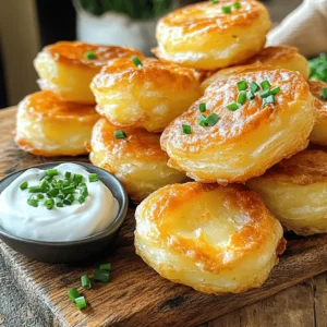To make creamy potato puffs, you need simple ingredients. Each one plays a key role in creating tasty bites. Here is the list of necessary ingredients: - 2 large russet potatoes - 1/2 cup cream cheese - 1/4 cup grated Parmesan cheese - 1/4 cup sour cream - 1/2 teaspoon garlic powder - 1/2 teaspoon onion powder - 1/4 teaspoon black pepper - Salt to taste - 1/2 cup all-purpose flour - 1/2 teaspoon baking powder - 1/4 cup chopped chives - Oil for frying Each ingredient adds flavor and texture. The russet potatoes provide the base. Cream cheese and sour cream give that rich, creamy taste. Parmesan adds a tasty kick. Garlic and onion powders bring out even more flavor. The flour and baking powder help bind everything. When you fry these puffs, the oil makes them crispy. The chopped chives on top not only look good, they add freshness. If you want to know how to put these ingredients together, check out the Full Recipe. To start, we must boil the potatoes. In a large pot, add enough salted water to cover the cubed potatoes. Bring it to a rolling boil over high heat. Carefully add the cubed potatoes and cook them for about 15 minutes. You want them tender and easy to pierce with a fork. After cooking, drain the potatoes in a colander and let them cool for a bit. Next, we need to mash the potatoes. Transfer the cooled potatoes to a mixing bowl. Use a potato masher or a fork to smash them until they are smooth. This step is key to getting that creamy texture in our final dish. Now, we will mix in the creaminess. Add the softened cream cheese, grated Parmesan cheese, and sour cream to the mashed potatoes. Also, include garlic powder, onion powder, black pepper, and salt. Use a spatula or a wooden spoon to blend everything until smooth. This mixture will be rich and flavorful. Next, we incorporate the spices and flour into the mixture. In a separate bowl, combine all-purpose flour and baking powder. Gradually add this flour mix to the creamy potato mixture. Stir until a slightly sticky dough forms. This dough will hold our puffs together. For the frying process, we first need to heat the oil. In a deep frying pan, pour in about 2 inches of oil. Heat it over medium heat until it reaches 350°F (175°C). To test if the oil is hot enough, drop a small piece of dough into it. If it sizzles, you are ready to fry. Now, let’s shape and fry the potato puffs. With floured hands, take small portions of the dough and roll them into balls or ovals, about the size of a golf ball. Place the shaped puffs on a floured plate to keep them from sticking. Carefully drop a few puffs into the hot oil at a time. Fry for about 3-4 minutes on each side until they turn golden brown and crispy. Use a slotted spoon to transfer the cooked puffs to a plate lined with paper towels to soak up extra oil. For the full recipe, check out the complete instructions mentioned earlier. Enjoy the process of making these delightful treats! To make creamy potato puffs light and fluffy, avoid heavy mixtures. After boiling and mashing the potatoes, let them cool. Hot potatoes can make the puffs dense. Mix in cream cheese and sour cream slowly. This helps keep the mixture airy. For even frying, watch the oil temperature. Heat the oil to 350°F (175°C) before adding puffs. Use a kitchen thermometer for best results. If the oil is too hot, the outside cooks too fast. If it’s too cool, the puffs absorb too much oil and become soggy. Fry only a few at a time. This keeps the temperature steady and ensures they cook evenly. Presentation matters! Serve your creamy potato puffs on a rustic board. Add a small bowl of sour cream for dipping. This adds a nice touch and makes it fun. For extra flair, sprinkle some paprika on top. It gives a pop of color and flavor. You can pair these puffs with various dips. Try ranch dressing, spicy aioli, or even a tangy salsa. Fresh herbs like parsley or chives also make a great garnish. This adds a fresh taste and makes the dish look inviting. For a hearty meal, serve them with a side salad or soup. This balances the rich flavors of the puffs. For the full recipe, check the earlier section! {{image_4}} You can make creamy potato puffs even better with different cheeses. Try using sharp cheddar for a bold flavor. Or, go for a creamy mozzarella to keep it mild. Adding spices can also give your puffs a fun twist. A pinch of cayenne pepper adds heat, while smoked paprika gives a nice, smoky taste. Want to mix it up? You can add other veggies too. Finely chopped spinach or kale blends well in the creamy mix. You can even switch to sweet potatoes for a sweeter flavor. Just boil and mash them like the russets. These changes keep the puffs exciting and fresh! For the full recipe, check out the detailed steps. To keep your creamy potato puffs fresh, store them in an airtight container. Use a glass or plastic container with a tight seal. Place a paper towel at the bottom to absorb moisture. This helps the puffs stay crispy. Make sure to let them cool completely before sealing. They can last in the fridge for up to three days. When it comes to reheating, the oven works best. Preheat your oven to 350°F (175°C). Spread the puffs on a baking sheet and heat for about 10-15 minutes. This keeps them crispy and warm. If you use a microwave, they may become soggy. If you must use it, heat on low power for 30 seconds at a time. Check often to avoid overcooking. Creamy potato puffs are small, golden-brown snacks made from mashed potatoes. They are light and fluffy on the inside with a crispy exterior. I mix mashed russet potatoes with cream cheese, sour cream, and spices. Then, I shape them and fry until they are golden. These puffs make a great snack or appetizer. Yes, you can make these puffs in advance. Prepare the mixture and shape the puffs. Then, place them on a baking sheet lined with parchment paper. Freeze them for up to three months. When ready to eat, fry them straight from the freezer. This saves time and keeps them fresh. You can serve creamy potato puffs with many tasty sides. Try pairing them with sour cream or a zesty dip like ranch. They also go well with a fresh salad or soup. For a fun twist, serve them with marinara sauce for dipping. You can easily customize the flavors of creamy potato puffs. Add different cheeses like cheddar or feta for a new taste. Try mixing in herbs like parsley or dill for extra freshness. You can even add cooked bacon bits or jalapeños for a spicy kick. Creamy potato puffs can be a tasty treat, but they are not the healthiest choice. They are fried, which adds extra fat. To make them healthier, you can bake them instead of frying. You can also use low-fat cream cheese and substitute with sweet potatoes for a nutritious twist. In this post, we explored how to make creamy potato puffs. We covered the key ingredients, step-by-step cooking methods, and helpful tips for great texture. You learned about fun variations and the best ways to store leftovers. With this recipe, you can impress friends and family at any meal. Enjoy creating and sharing these delicious bites!