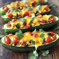 Stuffed Zucchini Boats Flavorful and Healthy Meal