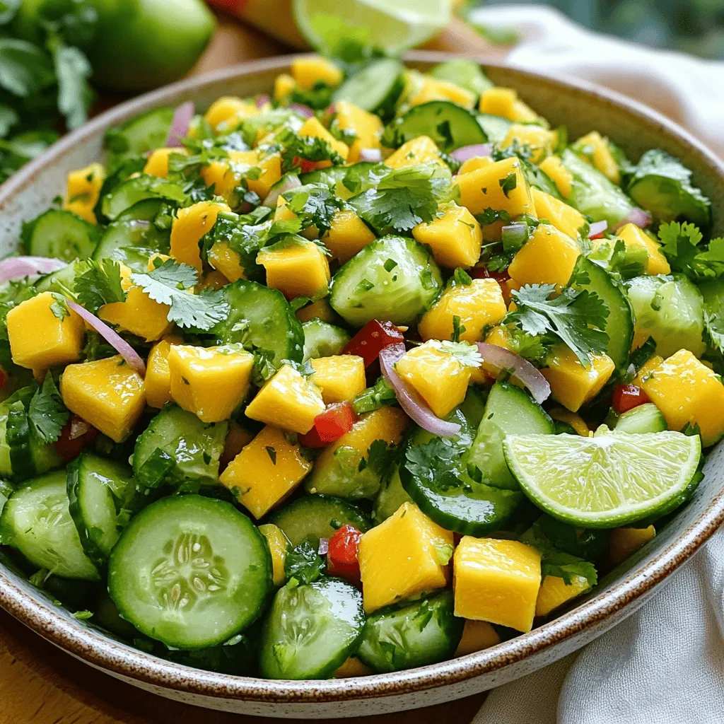 Refreshing Mango Salad with Lime Dressing Delight
