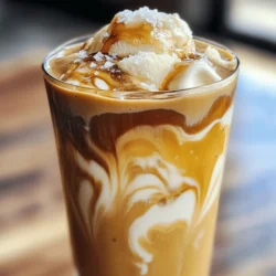 - 1 cup freshly brewed espresso, cooled to room temperature - 1 cup milk (choose dairy or your favorite non-dairy alternative) - 2 tablespoons pure maple syrup for sweetness The base of this shake is simple but rich. First, use freshly brewed espresso. This gives your shake its deep coffee flavor. You can choose any milk you like. Dairy milk works well, but non-dairy options like almond or oat milk are great too. Finally, add pure maple syrup. It adds a sweet touch and pairs beautifully with espresso. - 1 generous scoop of vanilla ice cream or a scoop of vegan ice cream - 1/2 teaspoon finely ground sea salt (plus extra for garnish) - 1/2 teaspoon pure vanilla extract for flavor depth For the creamy texture, add a scoop of vanilla ice cream. If you prefer a dairy-free treat, use a vegan ice cream. The sea salt is key; it enhances the sweet and bitter notes of the espresso. Lastly, pure vanilla extract adds a warm flavor that brings everything together. - Ice cubes for thickness - Additional toppings If you want a thicker shake, toss in some ice cubes. This extra chill makes the shake even more refreshing. You can also get creative with toppings. Consider whipped cream, chocolate shavings, or a sprinkle of cinnamon for extra flair. This is just a glimpse into making the perfect Espresso Salted Maple Shake. For the complete process, check out the Full Recipe! To start, brew a cup of espresso using your machine. Use fresh beans for the best taste. Once brewed, let the espresso cool to room temperature. This step is key. It stops the ice cream from melting too fast when you blend. Next, grab your high-powered blender. Add the cooled espresso to the blender. Then, pour in one cup of milk. This can be dairy or your favorite non-dairy type. Next, add two tablespoons of pure maple syrup for sweetness. Toss in one generous scoop of vanilla ice cream. Don’t forget the sea salt and vanilla extract! Blend on high speed until everything is smooth and creamy. If you want a thicker shake, add some ice cubes. Blend again until the ice is mixed in. Taste your shake. If it needs more sweetness, add extra maple syrup. Now it’s time to serve! Carefully pour the shake into two tall glasses. Watch the creamy texture flow into the glass. For a nice touch, sprinkle a little sea salt on top. This adds a great flavor contrast. For a fun presentation, use colorful straws or a mint leaf garnish. Clear glasses help show off those delicious layers. Enjoy your Espresso Salted Maple Shake! For the full recipe, check out the detailed instructions provided earlier. To make your Espresso Salted Maple Shake really shine, you can tweak the sweetness and flavor. If you want it sweeter, add more maple syrup. Taste as you go. Adjust the flavor by adding more vanilla extract too. For the perfect thickness, I suggest adding ice cubes. Blend them in for a thicker shake. If you prefer a lighter version, skip the ice. The shake should be creamy but not too runny. A strong blender makes a big difference for this recipe. Look for one with high power. Brands like Vitamix or Ninja work well. They blend everything to a smooth finish. For serving, I love using tall glasses. Clear glasses show off the shake's beautiful layers. You can even use mason jars for a fun twist. Garnishing adds charm to your shake. A light sprinkle of sea salt on top adds a nice flair. You can also use whipped cream for a creamy finish. For a fun touch, add a colorful straw. A mint leaf on top looks fresh and inviting. Serve your shake right away for the best flavor and texture. Enjoy the delightful mix of espresso and maple! {{image_4}} You can change the taste of your Espresso Salted Maple Shake in fun ways. Adding chocolate or caramel can make it richer. Just blend in a tablespoon of chocolate syrup or a drizzle of caramel sauce. You can also try different ice cream flavors. Imagine a hazelnut ice cream or a coffee-flavored one. These swaps can create a whole new treat! If you want a vegan or dairy-free shake, it's easy. Use almond milk or oat milk instead of regular milk. For ice cream, you can pick a coconut or almond-based option. This keeps all the creamy goodness while being plant-based. You can also make a low-calorie shake. Use skim milk and a sugar-free syrup. This lets everyone enjoy the shake without worry. Changing the ingredients with the seasons can be exciting! In the fall, you could add pumpkin spice for a warm twist. Mix in a hint of cinnamon or nutmeg for that cozy feel. In summer, consider adding fresh fruits like strawberries or bananas. They bring a burst of flavor and a nice touch of sweetness. It’s fun to adapt your shake for any season! To keep your leftover Espresso Salted Maple Shake fresh, store it in an airtight container. This helps to keep out air and moisture. You can place it in the fridge for up to two days. If you want to freeze parts of the shake, pour the mixture into ice cube trays. Freeze it until solid. This way, you can blend it later for a quick treat! Each ingredient in your shake has its own shelf life. Freshly brewed espresso lasts about 24 hours in the fridge. Milk can stay fresh for about a week, while pure maple syrup can last for months if stored correctly. Ice cream can last in the freezer for several months. Always check for signs of spoilage, like off smells or strange textures. If your shake smells sour or has separated, it’s best to toss it. To refresh a stored shake, simply blend it again. You may want to add a splash of milk to restore its creaminess. If you have leftovers, get creative! Use the shake as a topping for pancakes or waffles. Pour it over yogurt or blend it into a smoothie bowl for a tasty twist. The options are endless! An Espresso Salted Maple Shake is a creamy drink that mixes strong coffee flavor with sweet maple. It has a rich, smooth taste with hints of vanilla and a touch of salt. This shake works well as a breakfast treat or a dessert. You can enjoy it anytime you crave something sweet and refreshing. The unique blend of espresso and maple syrup makes this shake stand out. Yes, you can prepare this shake ahead of time. To do this, blend all the ingredients and store them in the fridge. Just keep in mind that the shake may separate. Before serving, give it a good stir or blend it again. This shake tastes best when fresh, but you can store it for up to a day. If you prefer non-dairy options, there are many great choices. Almond milk, oat milk, and coconut milk all work well. Each adds a unique flavor. Almond milk is light, while oat milk has a creamy texture. Coconut milk adds a tropical twist. Choose what suits your taste and dietary needs. You can easily adjust the sweetness of your shake. If you want it sweeter, add more maple syrup. You can also try honey or agave syrup as alternatives. For a different flavor, consider adding a dash of cinnamon or nutmeg. This can enhance the taste without adding extra sweetness. To make an Espresso Salted Maple Shake, start with your main ingredients: espresso, milk, and maple syrup. Blend these with vanilla ice cream and sea salt. Follow the steps to brew and chill your espresso, then blend to your desired thickness. Remember to serve it right. For extra flair, try different flavors or toppings. This shake is easy to store and versatile, so enjoy experimenting! I hope you’re excited to make your own and share it with friends and family. Trust me, it will be a hit!