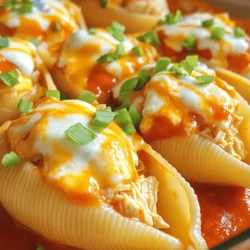 Quick Buffalo Chicken Stuffed Shells Savory and Simple