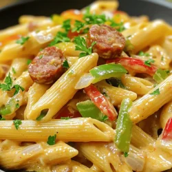 Creamy Cajun Sausage Pasta Quick and Flavorful Dish