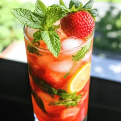 To make a great Strawberry Dirty Sprite, you need fresh strawberries. Choose ripe, juicy berries for the best taste. You will need about 2 cups. Start by hulling and chopping them. This step helps bring out their sweet flavor. Next, you need something bubbly. You can use sparkling water or a citrus-flavored soda. I recommend lemon-lime soda for a zesty kick. You will need 1 cup of this bubbly drink. It adds a refreshing sparkle to your mix. Lastly, if you like your drink sweeter, consider adding a sweetener. Honey or agave syrup works well. Use about 1 tablespoon, but this is optional. A splash of freshly squeezed lime juice adds a nice tang too! For the full recipe, check the details above. Enjoy making this tasty drink! Start by washing the fresh strawberries. Remove the green tops and chop them. Place the chopped strawberries in a blender. Blend on high until smooth. If you like some bits in your drink, pulse until you reach your desired texture. Grab a fine mesh sieve and set it over a mixing bowl. Carefully pour the strawberry puree into the sieve. Use the back of a spoon to press the puree through. This helps separate the juice from the seeds. Discard the seeds left in the sieve. In a large pitcher, combine the fresh strawberry puree with sparkling water or citrus soda. Add in the Sprite and lime juice. If you want a sweeter drink, add honey or agave syrup. Stir gently to mix all the ingredients well. Take your serving glasses and fill each with ice cubes. Pour the strawberry mixture over the ice. Fill each glass to your liking. To make it look great, add a sprig of fresh mint to each glass. For extra flair, you can place a whole strawberry on the rim. Serve right away to enjoy this fizzy, fruity drink. For the full recipe, check out the detailed guide above! When picking strawberries, look for bright red color. They should feel firm and plump. Avoid any berries with white or green spots. Fresh strawberries should smell sweet and fragrant. You can also check for a shiny surface. This means they are juicy and fresh. Local farmers' markets often have the best options. Sweetness is key in this drink. If you prefer it sweeter, add more honey or agave syrup. Start with one tablespoon and taste it. You can always add more if needed. If you want less sugar, skip the sweeteners. The natural sweetness of strawberries can be enough. Lime juice adds a nice tang, balancing the flavors. Serve Strawberry Dirty Sprite in tall glasses for a nice look. Use ice cubes to keep the drink cold and refreshing. Garnishing with mint leaves adds a pop of color. You can also add a whole strawberry on the glass rim. This makes it look fancy and inviting. Enjoy this drink at summer parties or casual gatherings. It’s perfect for cooling off on hot days! For the full recipe, check the main section. {{image_4}} You can turn your drink into a Strawberry Lemonade Dirty Sprite. Just add some lemonade to the mix. Use one cup of lemonade instead of some sparkling water. It adds a nice tartness that pairs well with strawberries. This mix makes it extra refreshing on hot days. Feeling like a fun twist? Try adding vodka to your drink! Mix in one ounce of vodka per glass. This makes it a perfect drink for parties or gatherings. The vodka adds a kick without overpowering the strawberry flavor. It’s easy to enjoy on a summer evening! Want a sugar-free drink? You have options! Use a sugar-free soda in place of Sprite. You can also skip the honey or agave syrup. Instead, try a sugar substitute like stevia. This way, you can enjoy a tasty drink without added sugar. For the full recipe, check out the details above. You can store Strawberry Dirty Sprite in the fridge for up to two days. Use a tight lid to keep it fresh. If you leave it out, the fizz will go away. This drink tastes best when fresh. You can freeze the drink if you want to keep it longer. Pour it into ice cube trays. Once frozen, pop them out and store in a bag. Use these cubes in smoothies or drinks later. This way, you can enjoy the flavor even after some time. To keep your Strawberry Dirty Sprite fresh, avoid mixing too much at once. Make only what you need. If you have leftover strawberries, store them in a sealed bag in the fridge. This will help them last longer. Always check for signs of spoilage before using any ingredients. If you don’t have Sprite, you can use any lemon-lime soda. You can also try ginger ale for a different flavor. Both options give a nice fizz and sweetness. Yes, frozen strawberries work well. Thaw them first and drain any extra liquid. This way, you can still enjoy a fruity taste. Fresh strawberries are great, but frozen ones will still make a lovely drink. You can store Strawberry Dirty Sprite for up to 24 hours in the fridge. Keep it in a sealed container to maintain its fizz. The drink tastes best when fresh, so drink it soon after making it. Dirty Sprite began in the hip-hop culture of the South. It mixes soda with other flavors for a fun twist. While the classic version uses soda and cough syrup, this recipe is a tasty, non-alcoholic spin. You can enjoy the fizzy, fruity delight without worry. For the full recipe, check out the details above! We covered how to make a delicious Strawberry Dirty Sprite. Fresh strawberries bring the best flavor. Mixing them with sparkling water or soda makes for a fun drink. Remember to adjust sweetness to your taste. Use the tips for choosing strawberries and serving suggestions to impress your friends. You can try different variations, even an alcoholic spin. Don’t forget the storage tips to keep your drink fresh. Enjoy creating and sharing this tasty treat!