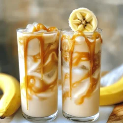 To make a delicious Banana Caramel Horchata, you need the following ingredients: - 1 cup long-grain white rice - 4 cups water - 1 ripe banana, plus an additional banana for garnish - 1 cup milk (or nut milk for a delightful vegan option) - 1/2 cup sugar (adjust based on sweetness preference) - 1 teaspoon ground cinnamon - 1 teaspoon pure vanilla extract - 1/4 cup caramel sauce (store-bought or homemade) - A pinch of sea salt These ingredients come together to create a creamy, sweet drink that will refresh you. The rice gives a smooth base, while the banana and caramel add a nice twist. You can easily adjust the sugar to fit your taste. If you want a vegan version, just swap the milk for nut milk. For a fun touch, save a banana slice for garnish. This drink looks great in tall glasses filled with ice, topped with a drizzle of caramel. You can find the full recipe for a detailed guide on preparing this delightful treat. - Rinse the long-grain white rice under cold water. - Blend rinsed rice with 4 cups of water. - Transfer to a bowl and soak for 3-4 hours or overnight. Rinsing the rice is key. It removes excess starch, giving the drink a smoother texture. After rinsing, blend the rice with water until it looks milky. This creates a base for our horchata. Soaking lets the rice absorb flavors. If you have time, soak it overnight for the best taste. - Blend the soaked mixture to break up clumps. - Strain through a fine mesh sieve or cheesecloth. Once the rice mixture has soaked, blend it again. This helps break up any clumps. Next, strain the mixture. Use a fine mesh sieve or cheesecloth to get rid of the solids. You want a smooth liquid for the horchata. - Add banana, milk, sugar, cinnamon, vanilla, and salt. - Blend until smooth. - Stir in caramel sauce for visual appeal. Now, it’s time to add flavor! Mix in a ripe banana, milk, sugar, cinnamon, vanilla, and a pinch of salt. Blend until everything is smooth. Then, add caramel sauce. Stir it in gently to create beautiful swirls. This makes the drink look fancy and taste amazing. You can find the full recipe for Banana Caramel Horchata at the beginning of this article. Enjoy making this delightful drink! - Adjust sweetness to taste. Start with 1/2 cup of sugar, then add more if needed. - Experiment with different types of milk. Try whole, almond, or coconut milk for a twist. - Serve over ice for a refreshing drink. Ice makes it chilled and fun to sip. - Garnish with banana slices and extra caramel. A pretty touch that adds flavor too. - Properly rinse the rice before blending. Rinsing removes excess starch, making it creamy. - Let the mixture soak for optimal flavor. Soaking for 3-4 hours or overnight deepens the taste. {{image_4}} For those who want a dairy-free drink, simply swap out the regular milk. You can use almond or oat milk instead. Both options add a nice flavor, and they keep the drink light. You can also use plant-based caramel sauces. They work well and keep your drink vegan-friendly. Want to spice things up? Add some ground cinnamon or a pinch of nutmeg to your horchata. These spices give it warmth and depth. If you like a tropical taste, splash in some coconut milk. It enhances the sweetness and makes it taste like a vacation in a glass. If you want to change how sweet your drink is, consider using honey or maple syrup. These natural sweeteners add a unique flavor. You can also try adding chocolate or mocha flavoring for a fun twist. This variation can turn your Banana Caramel Horchata into a dessert drink! Feel free to explore these options while making the Full Recipe, and tailor it to your taste. Enjoy the process of creating a drink that's just right for you! To keep your Banana Caramel Horchata fresh, store it in an airtight container. This method helps to lock in flavor and prevents odors. You can keep it in the refrigerator for up to 3 days. After that, the taste may change. You can freeze Banana Caramel Horchata in ice cube trays. This is great for later use in smoothies or drinks. When you want to enjoy it again, simply thaw the cubes in the fridge before consumption. This keeps the flavor intact and makes it easy to use. If your horchata is chilled, gently stir it before serving. This helps mix the ingredients evenly. Avoid microwaving it, as heat can change the drink's texture. A cold, refreshing drink is best, so serve it over ice for the perfect experience. Yes, it can be made 1-2 days in advance. This makes it perfect for parties or picnics. Just store it in the fridge and shake before serving. Yes, by using nut milk and vegan caramel. Almond, cashew, or oat milk work great. You can find vegan caramel in stores or make your own at home. Horchata has origins in Latin America dating back to the Spanish colonial period. It started as a drink made from nuts and seeds, evolving over time into the sweet drink we enjoy today. Yes, adjusting the amount of milk or adding more water can change the thickness. For a creamier drink, use less water. If you prefer it lighter, add more water. Drizzle it in while mixing, allowing for swirls. This keeps the caramel from settling at the bottom and gives a beautiful look to your drink. This blog post shares everything you need to make Banana Caramel Horchata. You learned about the easy ingredients, step-by-step instructions, and helpful tips. You can customize this drink to your taste with different milks or sweeteners. Remember to store it properly for the best flavor. Make it ahead, serve it cold, and enjoy! Use the ideas here to impress your friends with a tasty twist on a classic drink. Enjoy making and sipping your own delicious horchata!