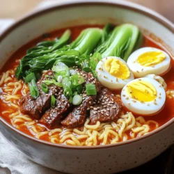 Spicy Korean Ramen with Grilled Beef Flavor Boost
