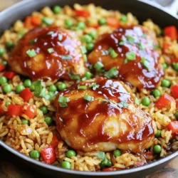 One-Pan Honey BBQ Chicken Rice Simple and Tasty Meal