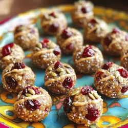 To make Cherry Tahini Energy Bites, you'll need simple and wholesome ingredients. Here’s what you should gather: - 1 cup rolled oats - 1/2 cup almond flour - 1/2 cup tahini (smooth and creamy) - 1/3 cup pure maple syrup - 1/2 cup dried cherries, roughly chopped - 1/4 cup pumpkin seeds (pepitas) - 1 teaspoon pure vanilla extract - 1/4 teaspoon sea salt - Optional: 1 tablespoon chia seeds Each ingredient plays a key role. The rolled oats give a nice texture. Almond flour adds a nutty taste. Tahini brings creaminess and healthy fat. Maple syrup sweetens the bites naturally. Dried cherries offer a fruity punch. Pumpkin seeds add crunch and nutrients. Vanilla gives warmth and depth. Sea salt balances the sweetness. Chia seeds can boost fiber if you choose to add them. These ingredients combine to create a nutrient-packed snack. They provide energy for your day. You can enjoy them as a quick breakfast, a post-workout treat, or a sweet pick-me-up. For the full recipe, you can check the details in the recipe section. Start by gathering your dry ingredients. In a large mixing bowl, add: - 1 cup rolled oats - 1/2 cup almond flour Mix them well. Stir until you see no clumps. This step helps ensure even distribution of flavors. In a separate bowl, combine your wet ingredients. Add: - 1/2 cup tahini - 1/3 cup pure maple syrup - 1 teaspoon pure vanilla extract - 1/4 teaspoon sea salt Whisk these together until smooth and creamy. Make sure there are no lumps. A good mix helps the flavors blend perfectly. Now, pour the tahini mixture into your dry ingredients. Use a spatula or wooden spoon to mix well. Once combined, gently fold in: - 1/2 cup dried cherries, roughly chopped - 1/4 cup pumpkin seeds If you'd like, you can add 1 tablespoon of chia seeds for extra texture. Stir until everything is evenly mixed. With your mixture ready, it's time to form the energy bites. Use your clean hands to roll small balls, about 1 inch in diameter. If the mix feels sticky, chill it in the fridge for 15-20 minutes. This makes it easier to handle. After rolling the bites, place them on a tray lined with parchment paper. Refrigerate them for at least 1 hour. This helps them set. Once chilled, transfer the energy bites to an airtight container. You can store them in the fridge for up to one week. Enjoy them fresh! For the complete recipe, check the [Full Recipe]. To achieve the perfect consistency for your Cherry Tahini Energy Bites, start with the right balance of dry and wet ingredients. Make sure the tahini is smooth and creamy. This helps to bind everything together. If your mixture feels too dry, add a little more maple syrup or tahini. If too wet, mix in more almond flour or oats. For added flavor, consider incorporating a pinch of cinnamon or a splash of orange juice. You might try adding chopped nuts or even a dash of espresso powder for a twist. These changes can elevate the energy bites and make them even more delicious. Arranging your energy bites on a colorful serving platter makes a great first impression. Use a vibrant plate to highlight the rich colors of the cherries and tahini. For a stylish touch, sprinkle extra pumpkin seeds on top. You can also drizzle a bit of tahini over the bites right before serving. This adds a nice visual appeal and a touch of extra flavor. Cherry Tahini Energy Bites are perfect for snacking anytime. They work well as a quick breakfast or a midday pick-me-up. Pair them with fresh fruit or yogurt for a balanced snack. The ingredients offer great nutritional benefits. Rolled oats provide fiber, while tahini adds healthy fats and protein. Dried cherries contribute antioxidants, which are good for your health. Pumpkin seeds bring in minerals like magnesium and zinc. Each bite is not just tasty but also packed with nutrition. {{image_4}} If you have nut allergies, don’t worry! You can use seed butter instead of tahini. Sunflower seed butter is a great choice. It has a creamy texture and adds a rich flavor. For those needing gluten-free options, make sure to use certified gluten-free oats. This keeps the energy bites safe for everyone to enjoy. Want to change up the taste? You can add different dried fruits to your energy bites. Try cranberries or apricots for a twist. Each fruit brings its own unique flavor and sweetness. You can also experiment with spices. Adding cinnamon gives warmth, while cacao offers a rich chocolatey taste. This keeps your bites exciting and fresh. If you like crunch, think about adding nuts. Chopped walnuts or almonds can give a fun texture. You can also coat your bites for extra flavor. Rolling them in shredded coconut or sesame seeds adds a tasty finish. These tweaks make each bite special and more enjoyable. To keep your Cherry Tahini Energy Bites fresh, use an airtight container. Glass containers work best, as they do not absorb odors. You can also use plastic containers if glass is not available. Store the bites in the refrigerator to maintain their flavor and texture. They stay fresh for up to one week this way. For long-term storage, freezing is a great option. First, place the energy bites on a tray lined with parchment paper. Freeze them until solid, about an hour. Then, transfer the bites to a freezer-safe bag or container. Remove as much air as possible to prevent freezer burn. They can last for up to three months in the freezer. When you are ready to eat them, simply take out the number of bites you want. Let them thaw in the fridge for a few hours or at room temperature for about 30 minutes. Enjoy your tasty snack anytime! Cherry tahini energy bites stay fresh for about one week in the refrigerator. To keep them longer, you can freeze them. In the freezer, they can last up to three months. Just make sure to store them in an airtight container to prevent freezer burn. Yes, cherry tahini energy bites are already vegan-friendly. The main ingredients, like tahini, oats, and maple syrup, are all plant-based. You can enjoy these bites without worrying about any animal products. Tahini packs a healthy punch. It is rich in protein, healthy fats, and vitamins. Here are some benefits: - Protein: Great for muscle repair. - Healthy Fats: Supports heart health. - Vitamins: Provides B vitamins and vitamin E. These nutrients help keep your energy levels high and your body strong. Absolutely! If you want a nut-free version, just replace almond flour with sunflower seed flour or oat flour. This way, you still get great texture and flavor without using nuts. You can swap dried cherries with other dried fruits. Here are some tasty options: - Dried cranberries - Dried apricots - Raisins You can even use fresh fruits like blueberries or chopped figs for a fun twist. You can easily modify the sweetness. If you want less sweetness, use less maple syrup. You can also add a bit of mashed banana or applesauce for natural sweetness. Adjust it to fit your taste buds! For the full recipe, check out the detailed instructions above. These cherry tahini energy bites are simple and fun to make. We covered the key ingredients, and steps for preparation, and even tips for variation. Experimenting with flavors and textures can make this recipe your own. Store them right to keep them fresh, and enjoy their health benefits. Whether for a snack or as a treat, these bites can fit any occasion. Get ready to savor a nutritious boost that makes eating healthy easy and enjoyable.