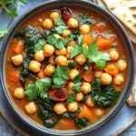 - 2 cans (15 oz each) chickpeas, drained and rinsed - 1 large onion, finely chopped - 2 cloves of garlic, minced - 2 medium carrots, peeled and diced - 1 red bell pepper, chopped - 1 zucchini, diced into bite-sized pieces - 1 can (14 oz) diced tomatoes with their juice - 2 cups of vegetable broth (low sodium recommended) Chickpeas are the star of this stew. They add protein and fiber. I use two cans to make it hearty. Next, I add fresh vegetables. Onion and garlic create a strong base. Carrots, bell pepper, and zucchini add color and nutrients. The diced tomatoes bring moisture and flavor. Vegetable broth makes the stew rich and tasty. - 1 teaspoon ground cumin - 1 teaspoon ground coriander - 1 teaspoon ground cinnamon - 1/2 teaspoon cayenne pepper (adjust according to your spice preference) - Salt and black pepper, to taste Spices turn this dish into something special. Ground cumin adds warmth. Ground coriander gives it a fresh taste. Cinnamon adds a sweet note, making it unique. I use cayenne pepper for a little heat. Salt and black pepper help balance the flavors. - 1/2 cup raisins or dried apricots, roughly chopped - 2 cups fresh spinach, roughly chopped - 2 tablespoons extra virgin olive oil - Fresh cilantro or parsley, for garnish To add sweetness, I toss in raisins or dried apricots. They contrast nicely with the spices. Fresh spinach gives a pop of green and boosts nutrition. Olive oil makes everything smooth and rich. For the final touch, I garnish with herbs like cilantro or parsley. This makes the stew look and taste great. - Start by chopping the onion into small pieces. - Mince the garlic cloves finely. - Next, peel the carrots and dice them into small cubes. - Chop the red bell pepper into bite-sized pieces. - Finally, dice the zucchini into small chunks. - Drain and rinse the chickpeas in a colander. - In the slow cooker, place the chickpeas at the bottom. - Add the chopped onion, minced garlic, diced carrots, chopped bell pepper, and zucchini on top. - Pour in the canned diced tomatoes with their juice. - Add the vegetable broth to cover the ingredients. - You can cook your stew on low for 6-8 hours or on high for 3-4 hours. - Check for doneness by poking the veggies. They should be soft. - The stew is ready when all the flavors blend well. Adjusting the seasoning is key to a great stew. I often start with the spices. Ground cumin, coriander, and cinnamon add depth. I love to sauté the spices in olive oil first. This releases their oils and boosts their flavor. When you add salt and pepper, taste as you go. Each ingredient can change the stew's flavor. A little more salt or spice can make a big difference. For sides, I suggest warm pita or fluffy couscous. Both soak up the stew's rich flavors well. They add texture and make your meal more filling. You can also add protein. Cooked chicken or tofu works great. This makes the stew heartier and more nutritious. If you're busy, adjust the cooking time. Set your slow cooker to low for 8 hours. If you're short on time, high for 4 hours works too. You can use different appliances. A stovetop pot or pressure cooker can speed things up. Just make sure to watch the cooking time closely. {{image_4}} You can switch up the beans in this stew. Try black beans or lentils instead of chickpeas. Both options add a nice twist and keep it hearty. You can also include seasonal veggies. In fall, consider adding butternut squash or sweet potatoes. In summer, fresh corn or bell peppers can brighten the dish. This stew is already vegan and gluten-free. It fits many diets well. If you want less spice, simply cut back on cayenne pepper. You can skip it altogether for a milder flavor. Adjust to your taste to make it just right for you and your family. Garnishing adds flair to your stew. Fresh cilantro or parsley works great. For a kick, sprinkle a little extra cayenne on top. Serve it with warm pita or fluffy couscous for a full meal. Both sides soak up the rich flavors and make every bite delicious. For best taste, cool the stew before storing. Use an airtight container. Place the stew in the fridge if you plan to eat it within three days. If you want to keep it longer, freeze it. Make sure to use freezer-safe containers or bags. Label each container with the date. This will help you remember when you made it. When you are ready to eat the stew, reheat it on the stove. Pour the stew into a pot and warm it over medium heat. Stir it often to keep it from sticking. You can also use the microwave. Place the stew in a microwave-safe dish. Heat it in short bursts, stirring in between. This method helps keep the stew's texture and flavor. In the fridge, the stew lasts for about three days. You can keep it in the freezer for up to three months. Check for signs of spoilage, like an off smell or mold. If you see any, throw it away. Proper storage ensures that your Moroccan chickpea stew stays tasty and safe to eat. Cooking this stew takes about 6 to 8 hours on low heat. If you choose high heat, it will take around 3 to 4 hours. The low setting lets the flavors blend well, while the high setting cooks faster. Both methods will make your stew taste great, but I prefer the low heat for deeper flavors. Yes, you can add meat if you like. Chicken or lamb works well here. For chicken, cut it into small pieces. For lamb, use boneless chunks. Add the meat at the start with the chickpeas and veggies. This way, the meat absorbs all the rich flavors of the stew. Absolutely! This stew freezes well. Just let it cool down before putting it in a freezer-safe container. It can last up to three months in the freezer. When you want to eat it, thaw it overnight in the fridge. Reheat it on the stove or in the microwave. Add a splash of broth if it seems thick. Enjoy it like it's fresh! This blog covers how to make Slow Cooker Moroccan Chickpea Stew. You learned about the main ingredients like chickpeas and various vegetables. We talked about key spices that boost flavor and extra ingredients to enhance your dish. The step-by-step guide showed how to prepare, layer, and cook your stew. Tips on seasoning and making it a meal added useful insights. Remember, feel free to customize ingredients to fit your taste. Enjoy your cooking, and savor the warm, rich flavors of this stew!
