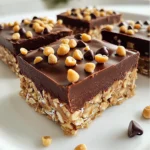 To make these no-bake chocolate peanut butter oat squares, gather your ingredients. Here’s what you’ll need: - 1 cup rolled oats - 1/2 cup natural peanut butter (smooth or crunchy) - 1/4 cup honey or pure maple syrup - 1/2 cup dark chocolate chips (dairy-free if desired) - 1/4 cup milk (dairy or non-dairy alternative) - 1/2 teaspoon pure vanilla extract - A pinch of sea salt - Optional toppings: crushed peanuts, unsweetened shredded coconut, or mini chocolate chips Each ingredient plays a key role. Rolled oats provide a hearty base. Peanut butter adds creaminess and protein. Honey or maple syrup gives natural sweetness. Dark chocolate chips bring rich flavor. Milk helps the chocolate melt smoothly. Vanilla extract adds a nice touch. Sea salt balances the sweetness. You can add toppings for extra crunch and flavor. Now that you have your ingredients, you’re ready to start making these delicious squares! Start by gathering your ingredients. In a medium mixing bowl, add one cup of rolled oats, half a cup of natural peanut butter, and a quarter cup of honey or maple syrup. Don't forget a pinch of sea salt! Use a sturdy spatula or a wooden spoon to mix everything together. Keep stirring until you have a thick paste. This step is key, as you want all the ingredients to blend well. Next, take a small saucepan and place it over low heat. Add half a cup of dark chocolate chips and a quarter cup of milk. Stir the mixture continuously with a spatula. Keep an eye on it until the chocolate melts completely and looks glossy. Once smooth, remove the pan from the heat. Stir in half a teaspoon of pure vanilla extract for an extra kick of flavor. Now it's time to combine the mixtures! Carefully pour the warm chocolate over the oat mixture in your bowl. Mix vigorously until every oat is coated with chocolate. The mixture will be thick, so take your time. Prepare an 8x8 inch baking dish by lining it with parchment paper. This will help you lift the squares out later. Transfer the thick mixture into the dish. Use a spatula or your clean hands to spread it evenly. Firmly press it down to create a compact layer. If you want, sprinkle your choice of toppings, like crushed peanuts or mini chocolate chips, on top. Gently press them down with your fingers. Refrigerate for at least 2 hours, or until firm. When ready, lift the squares out using the parchment paper. Cut them into even squares or bars. Enjoy your delicious no-bake chocolate peanut butter oat squares! To get a great texture, use rolled oats. They give a nice chew. Mix the peanut butter and honey until smooth. This helps the oats stick together well. After you add the chocolate, mix thoroughly. A thick paste is key for a good bite. Press the mixture firmly into the pan. This ensures it holds its shape when cut. If you need to swap ingredients, it’s easy. For a nut-free option, use sun butter. Maple syrup works great if you want to avoid honey. Choose dairy-free chocolate chips for a vegan treat. If you need gluten-free, make sure your oats are certified gluten-free. These simple swaps let everyone enjoy these squares. Presentation makes a dish special. Cut the squares into even pieces for a clean look. Place them on a colorful plate to catch the eye. Dust with cocoa powder for a fancy touch. Adding crushed peanuts or mini chocolate chips on top adds texture. Serve chilled or at room temperature for the best taste. {{image_4}} You can make these squares even tastier with simple flavor boosts. Try adding a dash of cinnamon for warmth. A few drops of almond extract can give a lovely twist. If you want a richer taste, mix in a tablespoon of cocoa powder. These small changes can take your squares to the next level! Do you have dietary needs? You can easily swap ingredients. Use almond butter or sunflower seed butter if you have nut allergies. For a vegan option, replace honey with agave syrup or maple syrup. If you want gluten-free squares, ensure your oats are certified gluten-free. These swaps keep the flavor while fitting your diet! Toppings can add fun and crunch to your squares. Try crushed peanuts for a nutty bite. Unsweetened shredded coconut adds a tropical twist. Mini chocolate chips are always a hit! You can also sprinkle on some chia seeds or hemp seeds for extra nutrition. Mix and match toppings to find your favorite combo! Store your no-bake chocolate peanut butter oat squares in an airtight container. This keeps them fresh and tasty. You can layer parchment paper between the squares to prevent sticking. Remember to keep them cool and dry. These squares can last up to one week in the fridge. If stored properly, they stay fresh and delicious. If you notice any change in texture or smell, it’s best to toss them. For longer storage, freeze the squares. Cut them into individual pieces first. Wrap each piece in plastic wrap and place them in a freezer-safe bag. They can last up to three months in the freezer. When you want one, just thaw it in the fridge overnight. Enjoy your treat whenever you like! Yes, you can! Almond butter, cashew butter, or sunflower seed butter work great. Each nut butter brings a unique taste and texture. Just pick one that you enjoy. If you choose a nut butter that is thicker, you may need to add a bit more milk or sweetener. To cut the squares, use a sharp knife. First, lift the squares out of the baking dish using the parchment paper. Place it on a cutting board. For neat cuts, wipe the knife with a damp cloth after each cut. This helps keep the edges clean. Yes, this recipe can easily be made vegan. Use maple syrup instead of honey. Also, choose dairy-free chocolate chips and non-dairy milk. With these swaps, everyone can enjoy these tasty treats! This article covers a fun and tasty recipe for no-bake chocolate oat squares. You learned about the key ingredients like oats, peanut butter, and dark chocolate. I shared step-by-step instructions for making the oat mixture and melting chocolate. You also discovered great tips for the best texture and fun ways to serve. Keep these ideas in mind to enjoy your own delicious squares. Experiment with flavors and toppings to make them your own. Enjoy every bite!