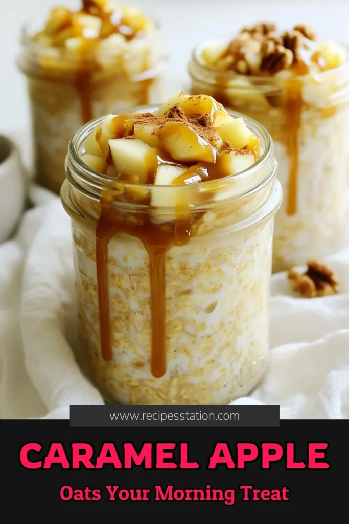 Start your mornings off right with these delicious Caramel Apple Overnight Oats! Packed with sweet Fuji apples, creamy almond milk, and a touch of caramel, these oats are both satisfying and easy to prepare. Perfect for busy mornings, simply mix the ingredients and let them soak overnight. Click through to discover the full recipe and tips for presentation that will impress! #OvernightOats #HealthyBreakfast #CaramelApple #BreakfastRecipes