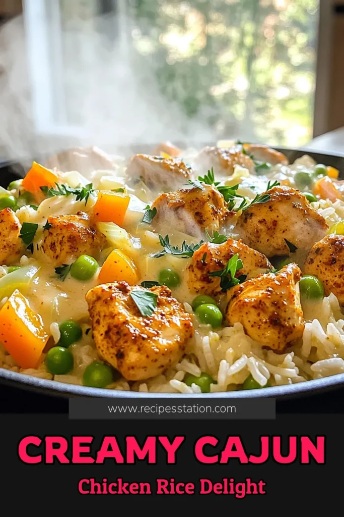 Get ready to indulge in a delicious One Pot Creamy Cajun Chicken Rice that's bursting with flavor! This hearty dish combines tender chicken, zesty Cajun seasoning, and creamy rice for a comforting meal ready in 35 minutes. Perfect for busy weeknights or family gatherings, it’s sure to impress! Click through for the full recipe and elevate your dinner game tonight! #CajunChicken #OnePotMeals #ComfortFood #EasyRecipes