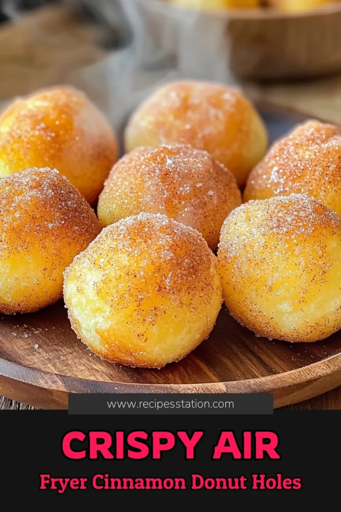 Indulge in the sweetness of Air Fryer Cinnamon Sugar Donut Holes with this easy recipe! In just 20 minutes, you can create fluffy, golden-brown treats coated in a delicious cinnamon-sugar mix. Perfect for breakfast or a snack, these donut holes are a healthier twist on a classic favorite. Click to explore step-by-step instructions and elevate your snacking game today! You won’t want to miss out on this delightful recipe!