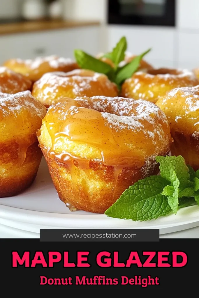 Satisfy your sweet tooth with these delicious Maple Glazed Donut Muffins! Perfectly fluffy and topped with a rich maple glaze, these muffins are a delightful treat any time of day. With simple ingredients and easy steps, you can whip up a batch in no time. Don’t miss out on this tasty recipe—click through to discover how to make these scrumptious muffins! #MapleGlazedDonutMuffins #BakingAtHome #SweetTreats #EasyRecipes