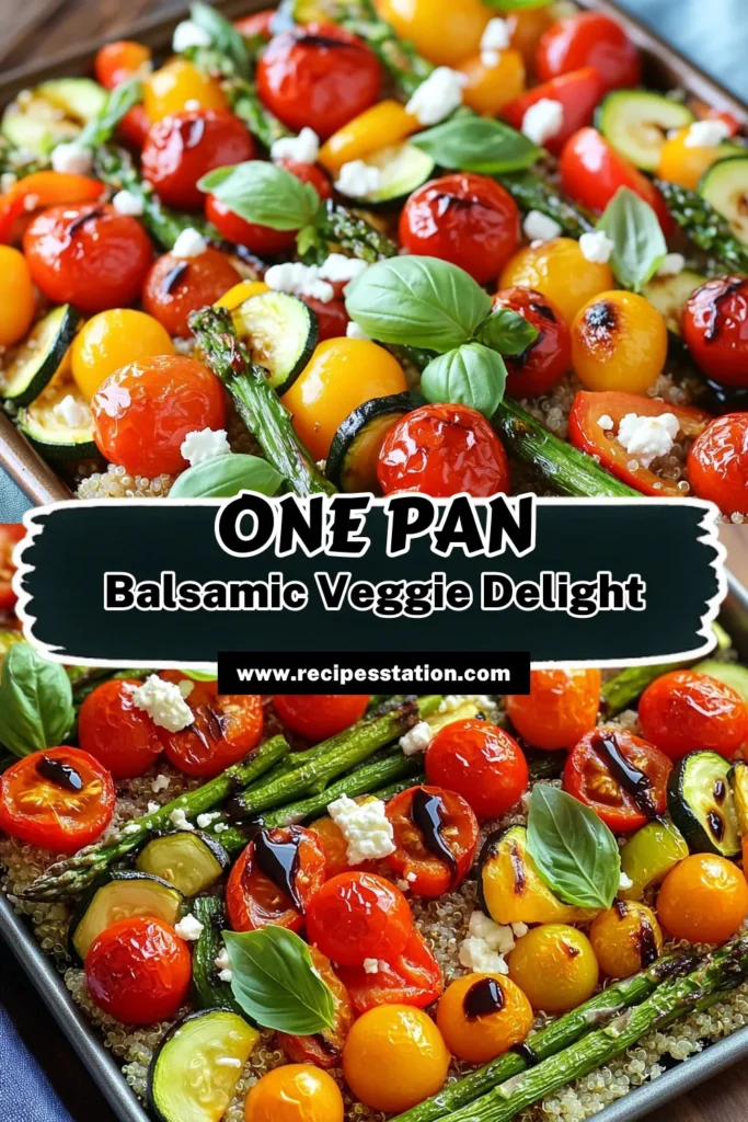 Savor the vibrant flavors of Sheet Pan Balsamic Veggie Bowls that are quick and easy to prepare! Enjoy a delightful mix of roasted veggies like cherry tomatoes, zucchini, and asparagus drizzled in a tangy balsamic dressing, served over fluffy quinoa or brown rice. Perfect for meal prep or a nutritious dinner. Click to explore the full recipe and elevate your dining experience! #VeggieBowls #HealthyRecipes #SheetPanMeals #BalsamicVegan