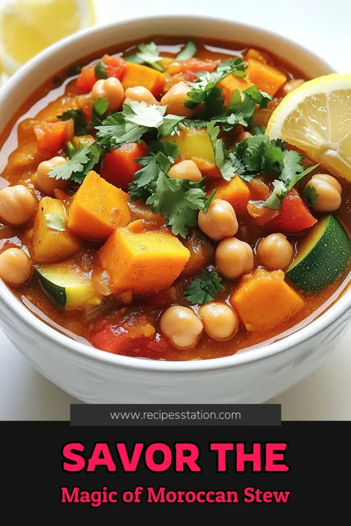 Warm up your dinner table with this Savoury Slow Cooker Moroccan Chickpea Stew! Packed with healthy ingredients like chickpeas, sweet potatoes, and vibrant spices, this recipe is both nutritious and bursting with flavor. It's easy to prepare and perfect for busy weeknights. Click through to discover the full recipe and learn how to create a delicious, comforting meal that your family will love. Don't miss out! #SlowCookerRecipes #ChickpeaStew #HealthyEating #MoroccanFlavors