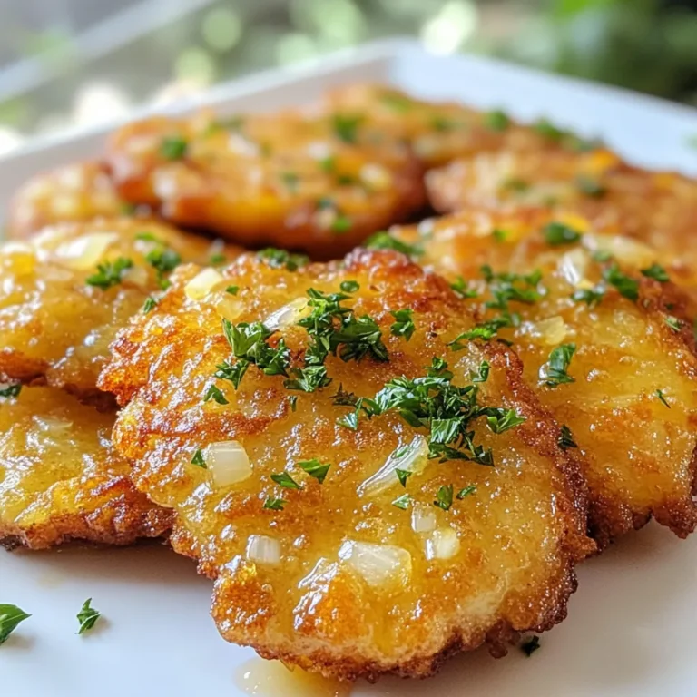 To make tasty German Frikadellen, gather these key ingredients: - 500g ground beef - 200g ground pork - 1 medium onion, finely chopped - 2 cloves garlic, minced - 1 teaspoon dried thyme - 1 teaspoon paprika powder - 1 tablespoon Dijon mustard - 1 large egg - 100g breadcrumbs (plus extra for coating) - 2 tablespoons vegetable oil (for frying) - Salt and black pepper to taste - Fresh parsley, finely chopped (for garnish) These ingredients create a rich flavor and nice texture. The mix of beef and pork provides juiciness. The spices and mustard add depth. You can boost flavor with these optional ingredients: - 1 tablespoon Worcestershire sauce - 1 teaspoon onion powder - 1 teaspoon garlic powder - Chopped fresh herbs like thyme or parsley These extras add a unique twist. Worcestershire sauce gives umami, while herbs brighten the dish. Feel free to adjust ingredients based on your taste: - Use ground turkey or chicken instead of beef and pork for a lighter option. - Swap out breadcrumbs for crushed crackers or oats for a different texture. - Replace Dijon mustard with yellow mustard if you prefer a milder flavor. These swaps keep the essence of Frikadellen while allowing for personal flair. Enjoy crafting your perfect patty! {{ingredient_image_2}} Start by taking a large bowl. Add 500g of ground beef and 200g of ground pork. This mix gives Frikadellen great flavor. Next, add one medium onion, finely chopped, and two cloves of minced garlic. The onion adds sweetness, while garlic gives a nice kick. Sprinkle in one teaspoon of dried thyme and one teaspoon of paprika powder for warmth. Then, add one tablespoon of Dijon mustard for a tangy twist. Now, crack one large egg into the bowl. This acts as a binder. Add 100g of breadcrumbs to soak up moisture and keep the patties firm. Season everything with salt and black pepper to taste. Get your hands in there and mix it all well. You want each bite to burst with flavor. Once your meat mixture is well combined, it’s time to form the patties. Take a handful of the mixture and shape it into a round patty about 2 cm thick. This size cooks evenly and keeps the inside juicy. For a crispy crust, lightly coat each patty with extra breadcrumbs. This step is key for that satisfying crunch. Heat two tablespoons of vegetable oil in a large frying pan over medium heat. Wait until the oil shimmers before adding the patties. Be careful not to crowd the pan; this helps them brown nicely. Cook the Frikadellen for about 4-5 minutes on each side. Flip them gently to avoid breaking. Keep an eye on the heat, adjusting if necessary to prevent burning. Once they are golden brown and cooked through, transfer them to a plate lined with paper towels. This helps soak up any excess oil. For a pretty finish, garnish your Frikadellen with fresh parsley before serving. Enjoy your delicious creation with potato salad or pickled cucumbers for a true German experience! For tasty Frikadellen, mixing is key. Use your hands to blend the meats. This ensures the flavors meld well. Add the onion, garlic, and spices into the meat. Mix until everything is well combined. If the mix feels too wet, add a bit more breadcrumbs. This helps the patties hold their shape. Keep a close eye on your frying pan. Heat the oil over medium heat. If it gets too hot, the outside will burn. Cook each patty for about 4-5 minutes per side. Look for a golden brown color. If you’re unsure, use a meat thermometer. The inside should reach at least 160°F. This keeps your Frikadellen juicy, not dry. Frikadellen shine when paired well. Serve them with potato salad for a classic touch. Pickled cucumbers add a nice crunch. You can also add mustard for a zesty kick. For a fun touch, place them on a wooden board. Garnish with fresh parsley for color. These simple sides make your meal feel special. Pro Tips Use Fresh Ingredients: Always opt for fresh herbs and vegetables to enhance the flavor of your Frikadellen. Adjust the Spices: Feel free to tweak the spice levels according to your taste preferences; adding a pinch of cayenne can give it an extra kick. Resting Time: Allow the formed patties to rest for 10-15 minutes before frying; this helps in better texture and flavor integration. Experiment with Fillings: Add a surprise ingredient like cheese or chopped olives in the center of the patties for a delicious twist. {{image_4}} German Frikadellen have many tasty twists based on where you are. In northern Germany, cooks often add fresh fish or seafood. This brings a unique flavor to the patties. In the south, you might find cheese mixed in for extra richness. Each region adds local herbs and spices, too. For example, some use caraway seeds or marjoram. These add depth and warmth to the dish. You can easily make Frikadellen without meat. Use cooked lentils or chickpeas as a base. Mash them up and mix in finely chopped onions and garlic. You can also add grated carrots or zucchini for extra flavor and nutrition. Use bread crumbs made from whole wheat or gluten-free bread if needed. A flaxseed meal can replace the egg to bind everything together. These alternatives keep the same great taste while being plant-based. Spices can change the whole flavor of your Frikadellen. Instead of thyme, try using oregano or basil for a fresh twist. For a bit of heat, add cayenne pepper or crushed red pepper flakes. You could also use curry powder for a fun, unique taste. Experimenting with spices can turn a classic dish into something new and exciting. Don't be afraid to mix and match to find your favorite flavor profile! After cooking, let your Frikadellen cool to room temperature. This step helps keep their texture. Place the patties in an airtight container. If you stack them, add parchment paper between layers. This prevents sticking. Store them in the fridge for up to three days. Always label your container with the date. To reheat your Frikadellen, use a skillet on low heat. This method warms them evenly. Add a bit of oil to the pan to keep them moist. Heat for about 5-7 minutes, flipping carefully. You can also use the oven. Preheat it to 180°C (350°F). Place the patties on a baking sheet and cover with foil. Bake for 10-15 minutes until heated through. Freezing Frikadellen is easy and keeps them fresh. First, let the patties cool completely. Then, wrap each one in plastic wrap. Place the wrapped patties in a freezer bag. Remove as much air as possible. They will stay good for up to three months. To thaw, move them to the fridge overnight. Reheat as described above for the best taste. The best meat combination for Frikadellen is ground beef and ground pork. I use 500g of ground beef and 200g of ground pork. This mix gives a rich flavor and a nice texture. You can adjust the ratio to your taste, but this combination works great for traditional German Frikadellen. Yes, you can bake German Frikadellen! Preheat your oven to 200°C (400°F). Place the patties on a lined baking tray. Bake for about 20-25 minutes, flipping halfway. Baking is a healthier option and still yields tasty results. Just remember, they may not be as crispy as frying them. To check if your Frikadellen are fully cooked, use a meat thermometer. The internal temperature should reach 70°C (160°F). If you don’t have a thermometer, cut one open. It should be no longer pink inside. Golden brown outside and cooked through means they are ready to enjoy! In this post, I covered everything you need for great German Frikadellen. We explored essential ingredients, optional flavors, and substitutions to suit your taste. I shared step-by-step instructions to guide you in preparation, forming patties, and frying them to perfection. You also learned tips for the right texture and serving ideas, plus variations for everyone. Don’t forget how to store and reheat leftovers for the best taste. Now, you can create delicious Frikadellen that impress your friends and family. Enjoy cooking and tasting your homemade dish!