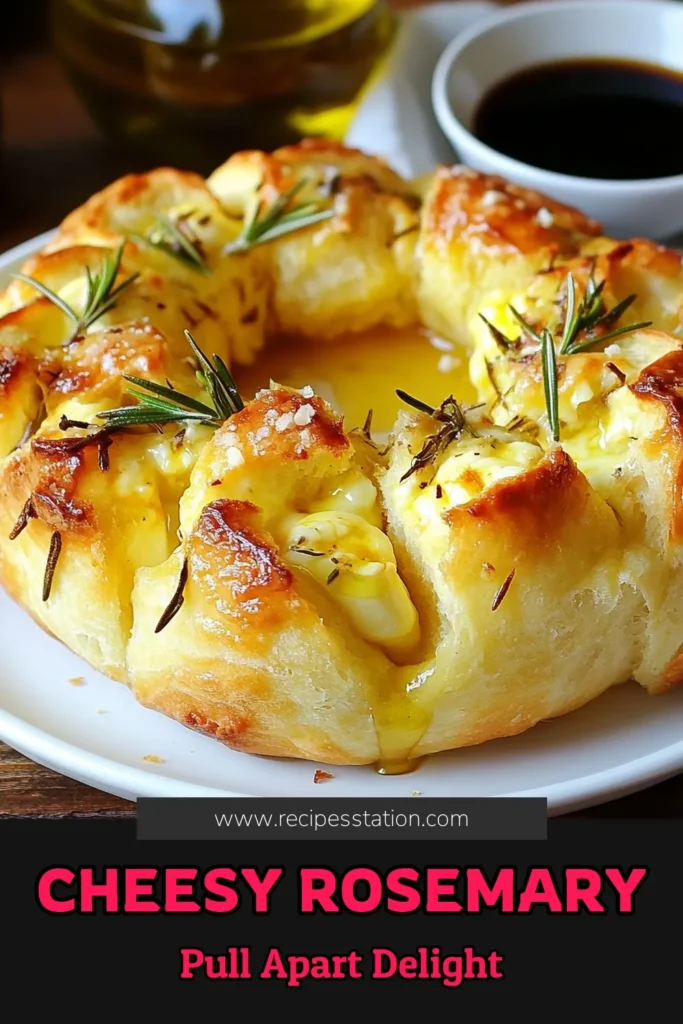 Discover the ultimate Mozzarella Stuffed Bread recipe with this easy and delicious Rosemary Pull Apart Bread! Perfect for gatherings, this cheesy bread recipe will wow your guests with gooey mozzarella in every bite. This homemade pull apart bread is not only easy to make but also bursting with flavor. Elevate your baking game and save this Easy Mozzarella Bread Recipe today! #MozzarellaStuffedBread #RosemaryPullApartBread #CheesyBread #HomemadeBread