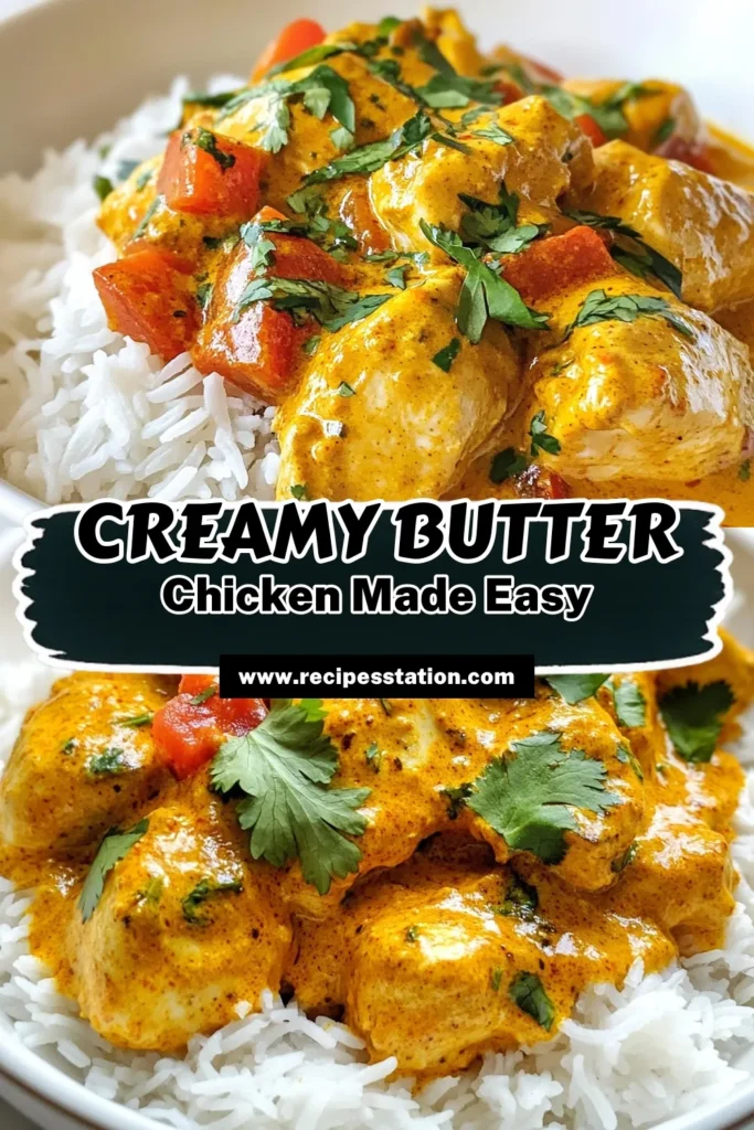 Discover the ultimate slow cooker butter chicken recipe that's both creamy and easy to make! This Indian butter chicken combines tender chicken thighs with aromatic spices and rich coconut milk for a dish that's bursting with flavor. Perfect for weeknight dinners, this creamy butter chicken recipe will have everyone coming back for more. Save this easy butter chicken recipe and impress your family tonight! #SlowCookerButterChicken #CreamyButterChickenRecipe #IndianButterChicken #ButterChickenWithCoconutMilk