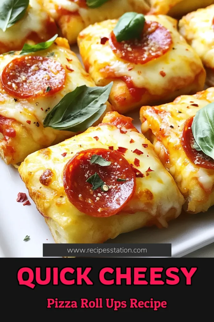 Looking for quick meal ideas? Try these Minute Pepperoni Pizza Roll-Ups! This easy pepperoni recipe combines a tortilla pizza snack with gooey mozzarella, pepperoni, and Italian seasoning. Perfect for busy days, these homemade pizza roll recipes are a hit with kids and adults alike. Serve with pizza sauce for dipping! Save this recipe for your go-to snacks! #PizzaRollUps #EasyPepperoniRecipe #TortillaPizzaSnack #QuickMealIdeas