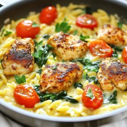 One-Pot Cajun Chicken Alfredo Orzo Flavorful Meal