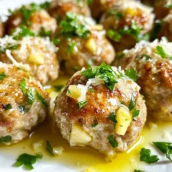 - 1 pound ground turkey - 1 medium Granny Smith apple, finely grated - 1/4 cup fresh sage, finely chopped These main ingredients create a unique flavor in the meatballs. Ground turkey gives a lean protein base. The Granny Smith apple adds a sweet and tart twist. Fresh sage brings a lovely herbal note. Together, they make a tasty and healthy dish. - 1/2 cup whole wheat breadcrumbs - 1/4 cup grated Parmesan cheese - 1 large egg, lightly beaten - 2 cloves garlic, minced - 1 teaspoon onion powder - 1 teaspoon salt - 1/2 teaspoon freshly ground black pepper These ingredients hold the meatballs together while adding flavor. Whole wheat breadcrumbs absorb moisture, making the meatballs tender. Grated Parmesan cheese adds a savory depth. The egg binds everything, while garlic and onion powder enhance the taste. Salt and black pepper season the mix perfectly. - Fresh parsley, chopped, for garnish (optional) - Suggested side dishes: cranberry sauce, light salad Fresh parsley not only brightens the dish but also adds color. Serving the meatballs with cranberry sauce or a light salad complements the flavors well. These garnishes and sides elevate the meal, making it even more inviting. {{ingredient_image_2}} - Mixing ingredients In a large bowl, combine 1 pound of ground turkey, 1 grated Granny Smith apple, and 1/4 cup of chopped fresh sage. Add 1/2 cup of whole wheat breadcrumbs, 1/4 cup of grated Parmesan cheese, and 1 lightly beaten egg. Sprinkle in 2 minced garlic cloves, 1 teaspoon of onion powder, 1 teaspoon of salt, and 1/2 teaspoon of black pepper. Use your hands or a spoon to mix everything well. Be gentle; overmixing can make the meatballs tough. - Forming the meatballs After mixing, take a small amount of the meat mixture and roll it into a ball, about 1 inch wide. You should make around 20 meatballs. Place them on a plate as you go. - Searing the meatballs in a skillet Heat 1 tablespoon of olive oil in a large skillet over medium heat. Once hot, add the meatballs in batches. Don't overcrowd the pan; this helps them brown nicely. Sear the meatballs for about 6 to 8 minutes, turning them to get a golden color all around. - Checking for doneness and reheating tips To check if the meatballs are done, use a meat thermometer. They should reach 165°F inside. Once cooked, move them to a plate lined with paper towels to soak up any extra oil. If you have leftovers, you can reheat them in the skillet or microwave until warm. - Arranging meatballs for serving Place the warm meatballs on a serving platter. This makes a beautiful dish to share. - Garnishing suggestions For a pop of color and flavor, sprinkle some chopped fresh parsley on top. You can also serve them with a side of cranberry sauce or a light salad. If you need a different meat, try chicken or pork. They work well in this recipe. For breadcrumbs, you can use crushed crackers or oats. Both give a nice texture. For herbs, you can swap sage with thyme or rosemary. These herbs add a unique taste. You can also experiment with spices like paprika or cumin for extra flavor. Mix the ingredients gently. Overmixing makes meatballs tough. Just mix until everything is combined. Cook the meatballs in batches. Avoid overcrowding the pan. This helps them cook evenly. Turn the meatballs often for a nice brown color. Use a meat thermometer to check the internal temperature. It should reach 165°F. Add more seasoning if you like bold flavors. Try a pinch of red pepper flakes for heat. You can also add a splash of lemon juice for brightness. To keep meatballs moist, don’t skip the grated apple. It adds moisture and flavor. You can also add a little milk to the mix if it seems dry. This keeps your meatballs tender and juicy. Pro Tips Choose the Right Apple: Granny Smith apples provide the perfect tartness to balance the flavor of the turkey. You can experiment with other varieties for a sweeter taste. Don't Overmix: When combining the ingredients, mix gently to avoid tough meatballs. Overmixing can lead to a dense texture. Check for Doneness: Use a meat thermometer to ensure the meatballs reach an internal temperature of 165°F. This guarantees they are fully cooked and safe to eat. Make Ahead: You can prepare the meatballs in advance and store them in the fridge for up to 24 hours. This makes dinner prep a breeze on busy nights! {{image_4}} You can switch up the meat in your meatballs. Ground beef works well for a richer taste. Ground chicken is a lighter choice and keeps the dish healthy. If you want a meat-free option, try a plant-based ground meat. Each option brings a unique flavor to your dish. Adding spices can boost the taste of your meatballs. Try a teaspoon of cumin for warmth or paprika for a mild kick. You can also sneak in some grated vegetables. Carrots or zucchini add moisture and nutrition without changing the flavor much. Pair your meatballs with different sauces. A sweet and tangy cranberry sauce complements the apple flavor. You can also use a creamy dip or simple marinara. For sides, consider a fresh salad or roasted veggies for a balanced meal. Enjoy your delightful creation! To store leftover meatballs, place them in an airtight container. Make sure they cool down first. This keeps them fresh and prevents odors from mixing. Store them in the fridge for up to three days. When ready to eat, simply reheat them on the stove or in the microwave. If you want to save some meatballs for later, freezing is great. Lay them out on a baking sheet in a single layer. Freeze them for about two hours until firm. Then, transfer them to a freezer-safe bag. This way, you can pull out just what you need later. To thaw, move the meatballs to the fridge overnight. If you're in a hurry, you can microwave them on low power. Reheat them until they reach 165°F for safe eating. In the fridge, these meatballs last up to three days. If you freeze them, they can last for up to three months. Just remember, the longer they stay frozen, the more the flavor might fade. Enjoy your tasty meatballs while they’re fresh! You can try many tasty sides with these meatballs. Here are some great options: - Cranberry Sauce: This adds a sweet touch. - Mashed Potatoes: Creamy potatoes balance the meatballs well. - Roasted Vegetables: Carrots, zucchini, or green beans work nicely. - Fresh Salad: A light salad gives a crisp contrast. - Whole Wheat Pasta: Serve the meatballs over pasta for a hearty meal. Yes, you can easily make these meatballs gluten-free. Here’s how: - Use Gluten-Free Breadcrumbs: Swap out whole wheat breadcrumbs for gluten-free ones. - Check Seasonings: Some seasonings may contain gluten. Always read labels. Keeping meatballs moist is key for great flavor. Here are some tips: - Do Not Overmix: Mix just until combined to avoid tough meatballs. - Add Grated Apple: The apple adds moisture and flavor. - Cook at Medium Heat: This helps meatballs cook evenly without drying out. - Check Internal Temperature: Make sure they reach 165°F for safety and juiciness. In this blog post, we covered the key ingredients for apple sage turkey meatballs and how to prepare them. We discussed cooking techniques and tips to ensure they turn out juicy and flavorful. You can try variations with different meats or spices, and we shared storage methods to keep leftovers fresh. Remember, you can customize these meatballs to fit your taste, making them a fun dish for everyone. Enjoy making this healthy meal that adds a twist to your dinner table.