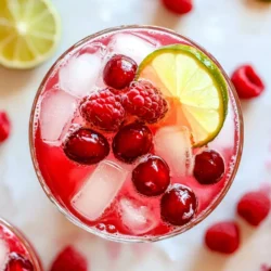 To make the Vampire's Kiss Halloween Mocktail, gather these fresh and vibrant ingredients: - 2 cups cranberry juice - 1 cup sparkling water - 1/2 cup pomegranate juice - 1 tablespoon freshly squeezed lime juice - 1 tablespoon agave syrup (optional for added sweetness) - 1/4 teaspoon black food coloring (optional for an eerie dark hue) - Fresh raspberries for a haunting garnish - Thin lime slices for an added zest - Ice cubes These ingredients blend beautifully to create a drink perfect for Halloween. The cranberry and pomegranate juices give it a rich color and a sweet, tart flavor. Adding lime juice brightens the taste, making it refreshing. If you like your drinks sweeter, the agave syrup can help. The black food coloring is fun if you want a spooky look. It makes the drink even more thematic for Halloween. Raspberries and lime slices not only make it pretty but also add extra flavor. Don't forget the ice cubes to keep it cool and refreshing! With just a few simple ingredients, you can whip up this delicious mocktail. Enjoy making it with friends or family this Halloween! {{ingredient_image_2}} Start by taking a large mixing jug. Pour in 2 cups of cranberry juice. Add 1/2 cup of pomegranate juice next. Squeeze in 1 tablespoon of freshly squeezed lime juice. Stir gently with a long spoon. Mix until all juices blend well. This step creates a bright and vibrant base for your mocktail. If you like sweeter drinks, now is the time to add agave syrup. Use 1 tablespoon and stir well. Make sure the syrup dissolves fully. This step helps make your drink smooth and tasty. If you want a dark, spooky look, add 1/4 teaspoon of black food coloring. Stir until you reach your desired dark shade. Take your serving glasses and fill each halfway with ice cubes. This keeps your drink cold and refreshing. Now, carefully pour the juice mix over the ice. Fill the glasses about two-thirds full. This balance is key for great flavor. Top each drink with 1 cup of sparkling water. This adds bubbles and fun! For the final touch, add fresh raspberries on top of each drink. Let them float gently for a spooky look. Then, slice thin lime pieces and place them on the glass rim. This adds a pop of color and a nice citrus scent. Serve your Vampire’s Kiss Mocktails right away. Enjoy the spooky delight with your friends and family! To boost the taste of your Vampire's Kiss mocktail, try adding herbs. Fresh mint or basil adds a unique twist. They give off a nice aroma and pair well with the juices. You can also mix in some ginger for a spicy kick. This adds warmth and depth to your drink. Play around with the amount to find your perfect mix. Choosing the right glass makes a big difference. I recommend using tall glasses. They allow room for ice and bubbles. Clear glasses show off the vibrant color. You can also use fun, themed glasses for Halloween. They add to the spooky vibe and make your mocktails more fun. You can prepare the juice base in advance. Mix the cranberry juice, pomegranate juice, and lime juice a few hours before serving. Keep it in the fridge to stay cold. Just before serving, pour it over ice and add sparkling water. This keeps the fizz fresh and fun. If you want to make it even easier, pre-portion the drinks in jars. Just pop in garnishes right before serving. Pro Tips Chill Your Ingredients: For an extra refreshing mocktail, make sure your juices and sparkling water are chilled before mixing. This will help keep your drink cold without diluting it with too much ice. Garnish Creatively: Consider adding some spooky elements to your garnish. Use gummy worms, spooky-shaped ice cubes, or even edible glitter to enhance the Halloween theme of your mocktail. Adjust Sweetness: If you prefer a more tart flavor, feel free to omit the agave syrup or use less than the suggested amount. Taste your mixture before serving to ensure it suits your preference. Make it a Punch: To serve a larger crowd, double or triple the recipe and serve it in a punch bowl. Add fresh fruit slices and a scoop of ice for an attractive presentation and easy serving. {{image_4}} You can switch up the flavors in your Vampire’s Kiss mocktail. Try adding different fruit juices. Mango juice or apple juice can add a nice touch. You can also mix in some grape juice for a sweeter note. Blend these juices with the cranberry and pomegranate for a fun twist. This mocktail can be fun for everyone. If you want to make it spooky but not too sweet, skip the agave syrup. You can also use tonic water instead of sparkling water. Tonic adds a unique taste and a fun fizz. It also gives a cool look with its slight bitterness. When Halloween comes, use seasonal fruits. Use fresh apples or pears for a fall vibe. You can also add cinnamon sticks for warmth. They will give your drink a cozy taste and a lovely aroma. Try using pumpkin spice syrup for a festive flair! These swaps make your drink both festive and delicious. If you have leftover Vampire's Kiss Mocktail, store it in the fridge. Use an airtight container to keep it fresh. Try to drink it within two days for the best taste. If you notice any changes in color or flavor, it’s best to toss it out. Always store your juices in the fridge. Keep cranberry juice, pomegranate juice, and lime juice sealed tightly. If you buy fresh raspberries, use them quickly. They spoil fast, but you can freeze them for later use. For agave syrup, store it in a cool, dry place. Prepared juices can last about three days in the fridge. After that, they may lose flavor and nutrients. If you mix juices with sparkling water, drink them right away. The fizz will go flat over time, affecting the taste. To keep your mocktail's charm, serve it fresh! Yes, you can swap juices easily. Consider using apple juice, grape juice, or orange juice. Each will give a unique taste. Mix and match to find your favorite blend. Just keep the same juice amounts for balance. To serve more people, simply multiply each ingredient. For example, use 8 cups of cranberry juice for a batch of 16 servings. Mix it all in a large bowl or pitcher. You can prepare it ahead of time. Just add the sparkling water right before serving. You can buy black food coloring at grocery stores, craft stores, or online. Look in the baking aisle where cake supplies are. If you can’t find it, try using activated charcoal as a natural option. Just remember to use it sparingly for the right color. Absolutely! For kids, skip the black food coloring. Reduce or omit the agave syrup if they prefer less sweetness. You can also use soda instead of sparkling water for a fun twist. Serve it in a fun glass to make it special! This blog post covered how to make tasty mocktails. We started with the ingredients, like cranberry and pomegranate juice. Next, I explained how to prepare the juice base and mix in flavors. You learned tips for great presentation and storage. Finally, I shared variations to keep your drinks fun and fresh. Mocktails can be simple or creative. Enjoy experimenting with flavors and garnishes. Put your own spin on each drink and share with friends. Great mocktails are all about fun and flavor!