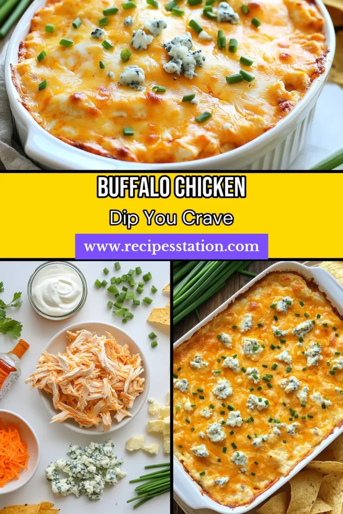 Discover the ultimate Buffalo chicken dip recipe that’s sure to be a hit at your next gathering! This easy buffalo dip combines tender chicken with creamy goodness and just the right kick of spice. Perfect as a football party appetizer, this spicy buffalo dip is made with simple ingredients like cream cheese, Greek yogurt, and cheddar cheese. Get ready to impress your guests! Save this recipe and enjoy the game! #BuffaloChickenDip #EasyBuffaloDip #FootballPartyAppetizers #SpicyBuffaloDip