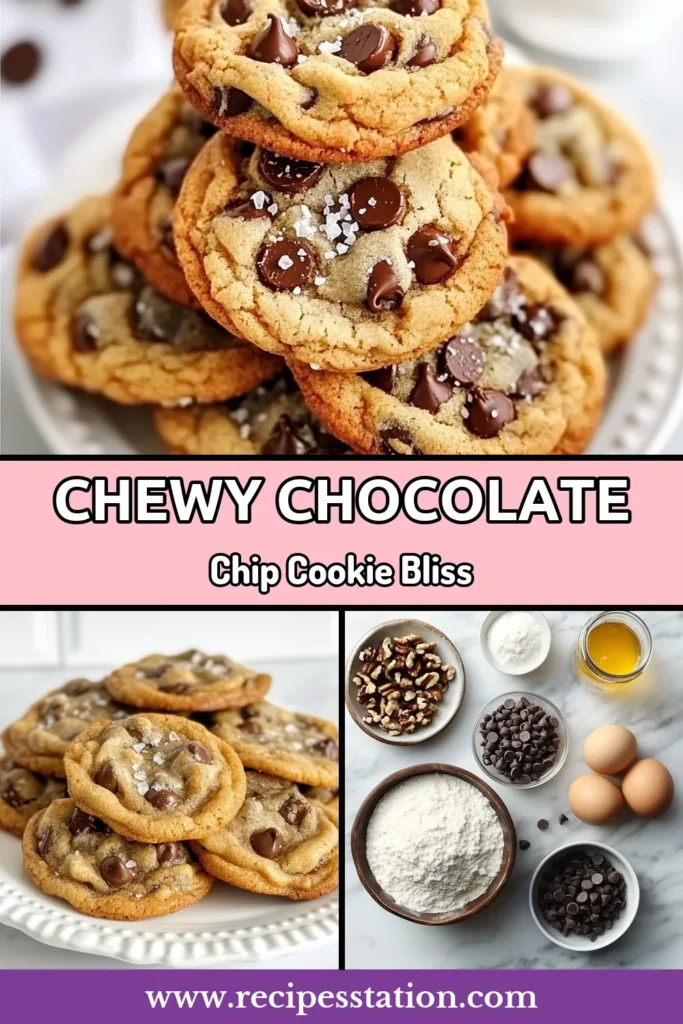 Discover the ultimate chewy chocolate chip cookies recipe that will become your favorite for homemade chocolate chip cookies! These best chocolate chip cookies are perfectly soft and filled with gooey semi-sweet chocolate chips. Enjoy a delightful treat just like Grandma used to make. Save this recipe to impress your friends and family! Try these chewy chocolate chip cookies today! #ChewyCookies #CookieRecipe #ChocolateChipCookies #BakingJoy