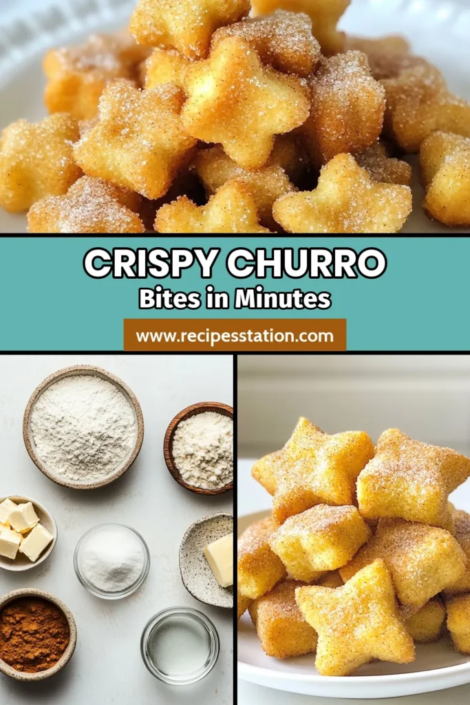Indulge in the deliciousness of crispy air fryer churros with this easy churro recipe! These homemade churro bites coated in cinnamon sugar are the perfect air fryer dessert. Ready in just 25 minutes, they're a delightful treat for any occasion. Enjoy the crispy texture and sweet flavor that everyone will love! Try these churro bites with cinnamon sugar today and elevate your dessert game. Don&rsquo;t forget to save this recipe! #AirFryerDessertRecipes #ChurroBites #CinnamonSugar #EasyChurroRecipe