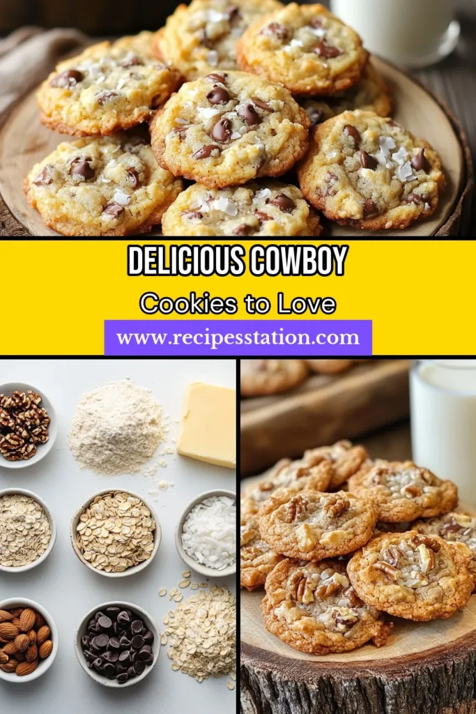 Discover the deliciousness of Laura Bush Cowboy Cookies with this easy cookie recipe! Learn how to make Cowboy Cookies that are packed with chocolate chips, oats, walnuts, and coconut for a delightful treat. Perfect for sharing or enjoying at home, these chocolate chip cowboy cookies are sure to impress. Try the recipe today and savor the flavors that made this dessert a favorite. Save this pin and bring joy to your baking! #CowboyCookies #EasyCookieRecipes #LauraBush #BakingFun