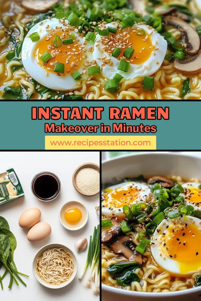 Discover the ultimate savory Japanese ramen hack that's quick and delicious! This instant ramen recipe transforms basic noodles into a delightful homemade miso ramen with poached eggs and shiitake mushrooms. Enjoy a hearty bowl packed with flavor in just 20 minutes! Perfect for cozy days or impressing guests, this poached egg ramen will become a family favorite. Try it today! #SavoryJapaneseRamen #InstantRamenRecipe #MisoRamen #PoachedEggRamen