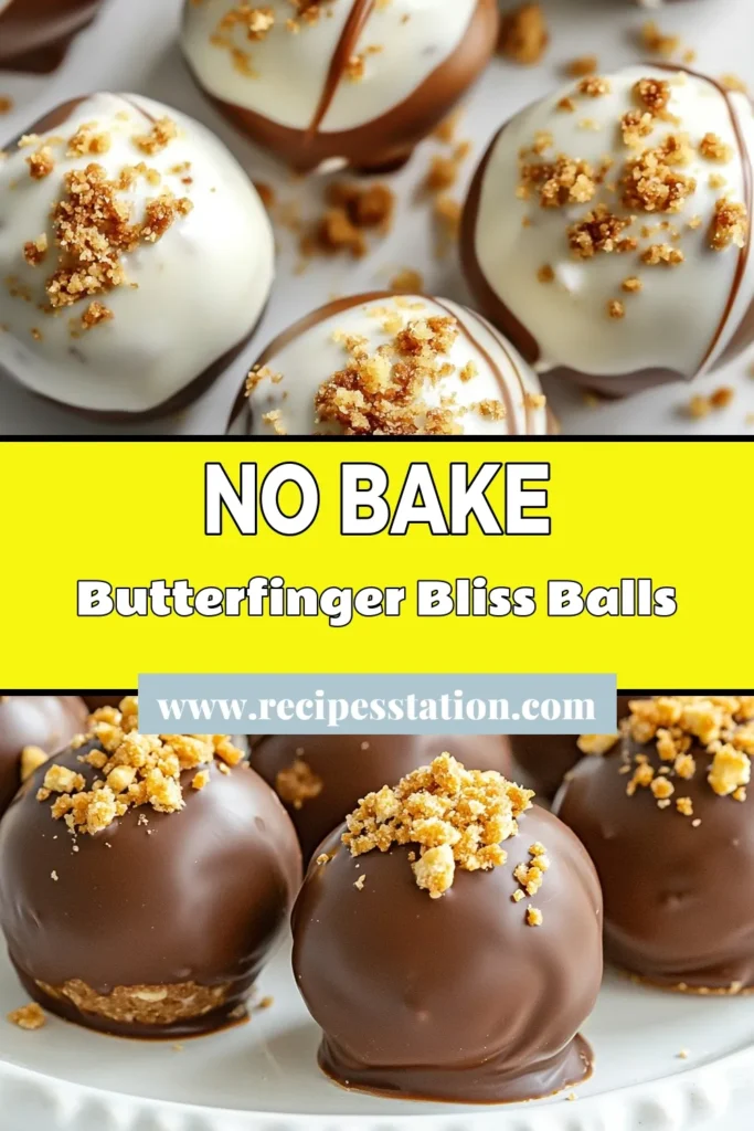Indulge in these no-bake Butterfinger balls, the ultimate easy chocolate dessert recipe! With just a few ingredients, you can whip up these peanut butter dessert balls that are a hit for any occasion. Perfect as a Butterfinger dessert or simple no-bake treats for gatherings, they’ll satisfy your sweet tooth in no time. Try this recipe and enjoy a delicious, crunchy treat. Save this pin for your dessert cravings! #NoBakeDesserts #ButterfingerBalls #PeanutButterDesserts #EasyChocolateDesserts