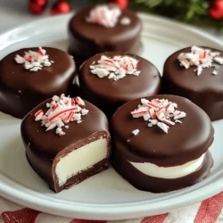 To make delicious homemade peppermint patties, you will need: - 2 cups powdered sugar - 2 tablespoons unsweetened cocoa powder - 1 tablespoon coconut oil, melted - 1 teaspoon peppermint extract - 1-2 tablespoons milk (as needed for dough consistency) - 1 cup dark chocolate chips (for coating) - 1 tablespoon coconut oil (to mix with chocolate chips) These key ingredients create a sweet and minty flavor that is hard to resist. The powdered sugar gives the patties their sweetness, while the cocoa powder adds a rich touch. Coconut oil helps bind everything together and gives a nice texture. You can add more flavor to your peppermint patties by using: - A pinch of sea salt to enhance sweetness - Crushed peppermint candies for a festive look - A drop of vanilla extract for extra depth These optional ingredients can elevate your patties. Sea salt balances the sweetness, while crushed peppermint candies add a fun crunch. To prepare these treats, gather the following tools: - Large mixing bowl - Rolling pin - Round cookie cutter or glass rim - Parchment paper - Microwave-safe bowl - Fork for dipping Having the right equipment makes the process smooth and easy. The mixing bowl is where all the magic starts, while parchment paper prevents sticking when you cut and chill your patties. {{ingredient_image_2}} To start, grab a large mixing bowl. Add 2 cups of powdered sugar and 2 tablespoons of cocoa powder. Mix these dry ingredients well. You want to make sure there are no lumps. Next, pour in 1 tablespoon of melted coconut oil and 1 teaspoon of peppermint extract. Stir until the mixture is smooth. Now, add milk one tablespoon at a time. Mix well after each spoonful. Keep adding milk until you have a soft dough. If it feels dry, add a little more milk and mix again. Once your dough is ready, place it on parchment paper. Use a rolling pin to roll it out to about 1/4 inch thick. Take a round cookie cutter or the rim of a glass and cut out circles. Carefully place each circle back on the parchment paper. Now, it's time to chill the patties. Put the parchment paper in the freezer for about 30 minutes. This will help them firm up nicely. While the patties chill, let&rsquo;s prepare the chocolate coating. In a microwave-safe bowl, add 1 cup of dark chocolate chips and 1 tablespoon of coconut oil. Heat this mixture in the microwave. Do it in 30-second intervals, stirring each time. Keep heating until the chocolate is smooth. After 30 minutes, take the patties out of the freezer. Dip each one in the melted chocolate. Make sure they are fully coated. Use a fork to lift them out, letting excess chocolate drip off. Place them back on the parchment paper. Finally, chill the coated patties in the refrigerator for about 15 to 30 minutes until the chocolate sets. To make great peppermint patties, you need the right dough. Start by mixing the powdered sugar and cocoa well. This helps avoid lumps. Add melted coconut oil and peppermint extract next. Mix until smooth. Now, add milk carefully, one tablespoon at a time. Stir after each addition. You want a soft but firm dough. If it feels dry, just add a bit more milk. The dough should be easy to shape once done. Coating your patties in chocolate is key for a tasty finish. First, melt dark chocolate chips with coconut oil in the microwave. Do this in 30-second bursts, stirring in between. This ensures a smooth melt. Once the patties chill, dip each one fully into the melted chocolate. Use a fork to lift them out. Let the excess chocolate drip off before placing them back on parchment paper. This makes for a nice, even coat. Presentation adds charm to your peppermint patties. Arrange them on a festive platter for a beautiful display. To elevate the look, sprinkle crushed peppermint candies on top. You can also drizzle white chocolate over them for a delightful touch. These simple tricks make your treats perfect for any holiday or just a sweet snack. Pro Tips Chill Thoroughly: Ensure the patties are well-chilled before dipping them in chocolate; this helps maintain their shape and prevents melting during coating. Quality Chocolate: Use high-quality dark chocolate for coating, as it enhances the flavor and provides a nice sheen to your peppermint patties. Experiment with Flavors: Try adding a hint of vanilla extract or a splash of almond extract to the dough for a unique twist on the classic peppermint flavor. Store Properly: Keep the finished patties in an airtight container in the refrigerator to maintain their freshness and texture. {{image_4}} You can have fun with flavors in homemade peppermint patties. While peppermint is classic, you can try other extracts. Almond extract adds a nutty twist. Vanilla extract brings a warm, sweet note. For a fruity touch, consider orange or lemon extract. Mix and match to find your favorite flavor! Making your peppermint patties fit different diets is easy. To make them vegan, swap milk for almond or oat milk. Use dairy-free chocolate chips for coating. For a gluten-free option, ensure your powdered sugar and chocolate chips are certified gluten-free. These simple swaps keep everyone happy! Presentation can elevate your peppermint patties. Arrange them on a festive plate for a holiday treat. You can sprinkle crushed peppermint candies on top for color and crunch. Drizzling melted white chocolate adds a beautiful touch. Use mini cupcake liners for individual servings; they look cute and are easy to grab! You can store your homemade peppermint patties in an airtight container. Make sure to separate layers with parchment paper. This way, they won&rsquo;t stick together. Place the container in a cool, dry place. If you live in a warm area, the fridge is a good option. Homemade peppermint patties last about two weeks at room temperature. If you keep them in the fridge, they can last up to a month. You can freeze them for longer storage. Wrap each patty in plastic wrap, then place them in a freezer-safe bag. They will stay fresh for about three months in the freezer. To keep your peppermint patties fresh, avoid exposing them to heat or moisture. Always use clean hands when handling them. If you want to serve them later, take out only what you need. This prevents the rest from warming up. Enjoy your tasty treats whenever you like! Yes, you can use white chocolate. It adds a creamy flavor. Just melt it the same way as dark chocolate. The process is simple. Use equal parts of white chocolate and coconut oil for a smooth coating. Homemade peppermint patties last about one week at room temperature. Store them in an airtight container to keep them fresh. If you want them to last longer, put them in the fridge. They can last up to three weeks when chilled. You can replace coconut oil with butter. This will change the flavor a bit, but they will still taste great. Make sure to melt the butter before mixing it in. If you want a dairy-free option, use vegetable oil instead. To wrap up, making homemade peppermint patties is fun and simple. You learned about key and optional ingredients, plus the right tools. The step-by-step guide helps you prepare, shape, and coat your treats. My tips ensure a perfect dough and great chocolate coating. You explored tasty variations and found out how to store them well. With the FAQs addressed, you now have all the knowledge to make delightful peppermint patties. Enjoy your delicious treats!
