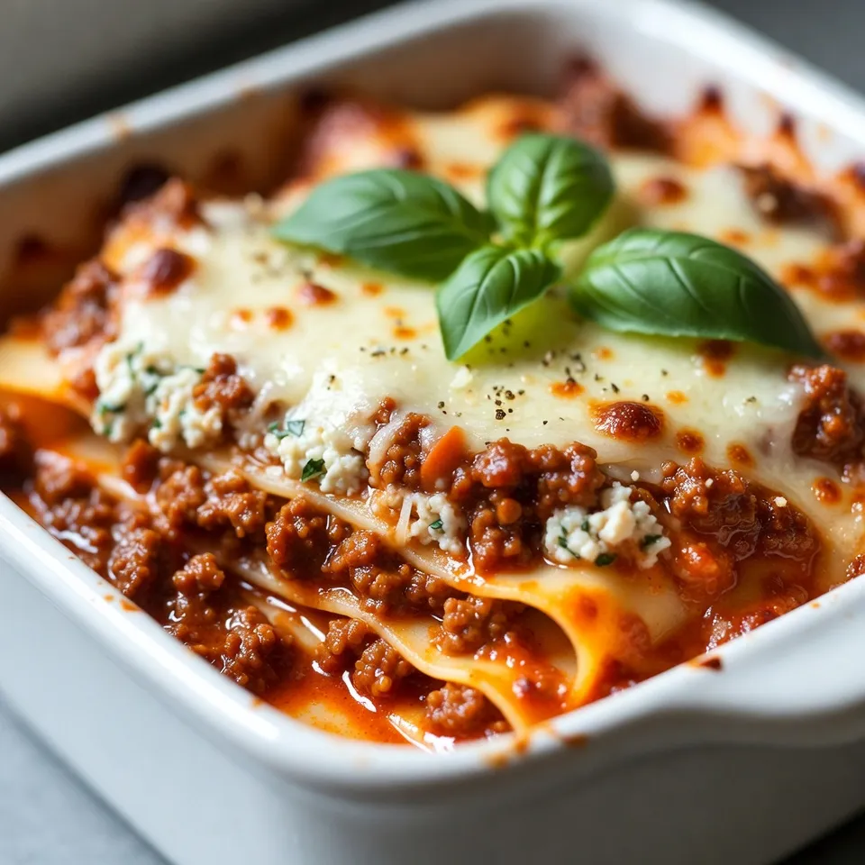 To make Copycat Maggiano's Lasagna, you will need the following ingredients: - 12 lasagna noodles - 2 tablespoons extra virgin olive oil - 1 pound ground beef - 1 pound Italian sausage, casings removed - 1 medium onion, finely chopped - 3 cloves garlic, minced - 2 cans (15 oz each) crushed tomatoes - 1 can (6 oz) tomato paste - 2 teaspoons dried basil - 1 teaspoon dried oregano - 1 teaspoon granulated sugar - Sea salt and freshly cracked black pepper to taste - 15 ounces ricotta cheese - 1 large egg - 2 cups shredded mozzarella cheese (plus more for topping) - 1 cup grated Parmesan cheese (plus more for garnish) - Fresh basil leaves for garnish Gather these fresh ingredients before you start cooking. Each one plays a key role in making the lasagna rich and tasty. The combination of meats, cheeses, and herbs gives it a classic flavor that everyone loves. {{ingredient_image_2}} Start by preheating your oven to 375°F (190°C). This step gets the oven ready for the lasagna. Fill a large pot with salted water. Bring it to a boil. Add the lasagna noodles and cook them for 8 to 10 minutes until they are al dente. Drain the noodles and lay them on a clean kitchen towel. This keeps them from sticking together. In a large skillet, heat the olive oil on medium heat. Add the ground beef and Italian sausage. Then, add the chopped onion. Cook for 5 to 7 minutes until the meat is brown and the onion is soft. Stir in the minced garlic and cook for one more minute to bring out the flavor. Pour in the crushed tomatoes and tomato paste. Add the dried basil, oregano, sugar, salt, and pepper. Stir everything well. Let the sauce simmer on low heat for 15 to 20 minutes. Stir it occasionally until it thickens and the flavors blend nicely. In a mixing bowl, combine the ricotta cheese, egg, and a pinch of salt and pepper. Whisk the mixture until it is smooth and creamy. This filling adds richness to the lasagna. Grab a large baking dish. Start by adding a layer of meat sauce at the bottom. Place a layer of noodles over the sauce. Then, spread a third of the ricotta mixture. Top it with some shredded mozzarella and a sprinkle of Parmesan. Repeat this layering two more times. Finish with a final layer of meat sauce and top with more mozzarella and Parmesan. Cover the lasagna with aluminum foil. If you want, spray the foil with cooking spray to avoid sticking. Bake in the oven for 25 minutes. Then, remove the foil and bake for another 15 minutes. The cheese should be bubbly and golden brown when done. When the lasagna is done, take it out of the oven. Let it rest for 15 minutes before slicing. This helps the layers set for easier serving. Garnish each slice with fresh basil leaves for extra flavor and color. To cook the noodles, use a large pot with salted water. Bring the water to a rolling boil. Add the lasagna noodles slowly. Cook them until they are al dente, about 8 to 10 minutes. Al dente means they are firm to the bite. This texture helps the noodles hold up during baking. Drain the noodles well and set them aside on a clean kitchen towel. To avoid sticking, lay the cooked noodles flat on a towel. You can also lightly brush them with olive oil. This helps keep them separate. If you stack them, use parchment paper between layers. This simple step saves you time when layering your dish. For a rich, deep flavor, use fresh ingredients. Start with good ground beef and Italian sausage. Sauté chopped onions and minced garlic in olive oil. This step builds a flavor base. Add crushed tomatoes and tomato paste along with herbs. Let the sauce simmer for 15 to 20 minutes. This allows the flavors to mix well. For a smooth cheese filling, mix ricotta cheese with one egg. Add a pinch of sea salt and black pepper. Whisk until it is creamy and smooth. This consistency makes it easy to spread between layers. It also helps create a rich flavor in every bite. To impress your guests, slice the lasagna into squares. Serve each piece on individual plates. Drizzle with extra marinara sauce for more flavor. Garnish with fresh basil leaves for a pop of color. These small touches make your dish look and taste gourmet. Pro Tips Use Fresh Herbs: Fresh basil can elevate the flavor of your lasagna. Add it to the cheese filling and as a garnish for a burst of freshness. Don’t Overcook the Noodles: Cooking your noodles to al dente ensures they hold their shape and texture when baked, preventing a mushy lasagna. Let it Rest: Allowing the lasagna to rest for 15 minutes after baking helps the layers set, making it easier to slice and serve. Customize Your Cheese: Feel free to mix different cheeses like ricotta, mozzarella, and provolone for a unique flavor combination in your lasagna. {{image_4}} If you want a meat-free version, swap the beef and sausage for veggies. Use zucchini, spinach, or mushrooms. These add great flavor and texture. You can use the same meat sauce recipe but replace the meat with sautéed vegetables. This makes a hearty dish that everyone can enjoy. For gluten-free lasagna, choose gluten-free noodles. Many brands offer these now. You can also layer with thin slices of eggplant or zucchini. They work well and keep the dish flavorful. Just make sure to salt them to remove excess moisture before layering. Try mixing different cheeses for a unique taste. You can add goat cheese or feta for a tangy kick. Blend cream cheese with ricotta for extra creaminess. Each cheese adds its own charm and makes your lasagna special. Want to add more depth? Mix in some red pepper flakes for spice. A splash of red wine in the sauce can bring rich flavors. Fresh herbs, like thyme or parsley, can also brighten the dish. Experimenting with these extras lets you create your own signature lasagna. After you enjoy your lasagna, let the leftovers cool. Then, place them in an airtight container. This keeps the dish fresh and tasty. Store it in the fridge for up to four days. When you're ready to eat, just reheat a slice or two. If you want to save some for later, freezing is a great option. First, let the lasagna cool completely. Then, cut it into portions. Wrap each piece tightly in plastic wrap. Place the wrapped pieces in a freezer-safe container or bag. This way, you can keep it for up to three months. To reheat, you can use the oven or microwave. If using the oven, preheat it to 350°F (175°C). Place the lasagna in a baking dish and cover it with foil. Heat for about 20-25 minutes, or until warm. For the microwave, place a slice on a plate and cover it with a damp paper towel. Heat for 1-2 minutes, checking to make sure it's heated through. Enjoy your lasagna just like it was fresh! You can prepare the lasagna a day before. Just layer it in the dish and cover it. Store it in the fridge until you are ready to bake. When ready, bake it straight from the fridge. Just add a bit more time to ensure it heats through. Absolutely! Store-bought sauces can save time. Choose a good-quality marinara or meat sauce. For cheeses, use fresh mozzarella and ricotta if you can. They melt better and taste great. To freeze, let the lasagna cool completely. Wrap it tightly in plastic wrap and then in foil. Label it with the date. You can freeze it for up to three months. When ready to eat, thaw it overnight in the fridge before baking. Check the top of the lasagna to see if the cheese is golden brown. Use a knife to poke through the center; it should be hot. If you see bubbling sauce, it's a great sign. Let it rest before slicing for best results. To wrap it up, this article shared how to make a delicious lasagna. You learned about the key ingredients, step-by-step instructions, and helpful tips. I also offered variations for special diets and storage advice. Remember, practice makes perfect. You can enjoy a tasty dish that everyone loves. So roll up your sleeves and start cooking. Your homemade lasagna awaits!