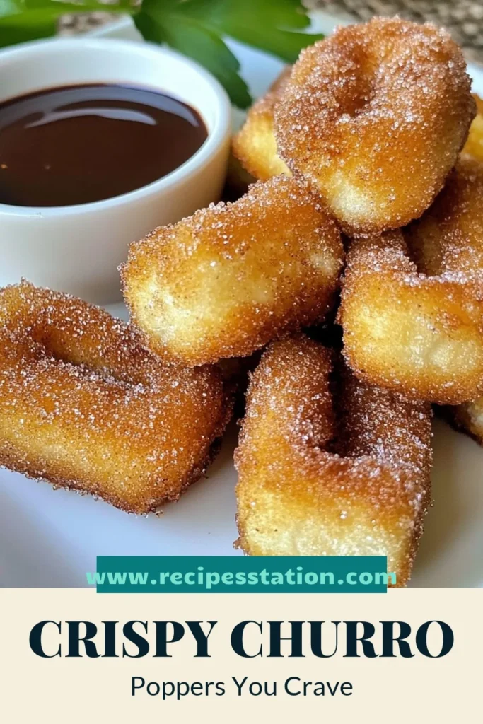 Indulge in this easy churro poppers recipe that transforms homemade churros into delicious bite-sized treats! Perfect for a cinnamon sugar snack, these churro bites are golden, fluffy, and simply irresistible. Serve them warm with a rich chocolate sauce for dipping—ideal for any dessert lover. Discover the joy of making churro poppers today! Don’t forget to save this recipe! #ChurroPoppers #EasyChurroBites #CinnamonSugar #DessertWithChocolateSauce