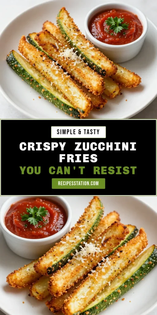 Discover the ultimate crispy air fryer zucchini fries with this easy Parmesan zucchini fries recipe! These healthy zucchini fries are the perfect air fryer vegetable snacks, delivering a delicious crunch without the guilt. Ready in just 25 minutes, they're ideal for a quick appetizer or side dish. Try making these homemade zucchini fries for your next gathering! Don't forget to save this recipe for later! #ZucchiniFries #AirFryerRecipes #HealthySnacks #ParmesanFries