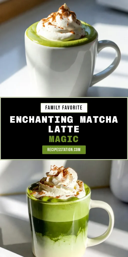 Discover the enchanting matcha latte recipe that will elevate your coffee routine! This creamy matcha latte with maple syrup is simple to make and packed with flavor. Learn how to make matcha latte by whisking high-quality matcha powder into warm milk for a frothy delight. Perfect for mornings or cozy afternoons, this frothed matcha drink is a must-try. Save this recipe for a delicious treat! #MatchaLatte #HomemadeDrinks #CoffeeLovers #HealthyRecipes