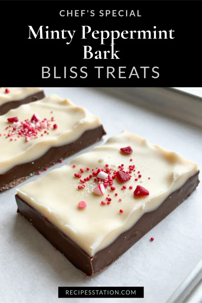 Looking for a festive holiday treat? Try this easy peppermint bark recipe featuring delicious layers of white and dark chocolate bark. This homemade peppermint bark is perfect for gift-giving or adding a minty twist to your dessert table! With just a few simple ingredients and easy-to-follow steps, you'll have a delightful treat in no time. Don't miss out&mdash;save this easy peppermint bark for your holiday celebrations! #PeppermintBark #HolidayTreats #HomemadeBark #ChocolateDessert
