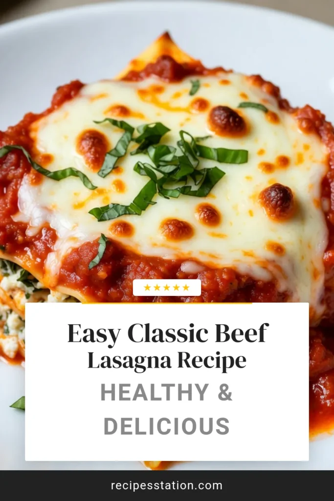 Discover this simple lasagna recipe that&rsquo;s perfect for busy weeknights! Our easy weeknight lasagna combines creamy ricotta and mozzarella cheese, layered with fresh spinach for a delicious twist on classic homemade lasagna. This easy lasagna with spinach is sure to become a family favorite. Try this quick ricotta and mozzarella lasagna for a comforting meal that everyone will love. Save this recipe for your next dinner! #LasagnaRecipe #EasyDinner #WeeknightMeals #HomemadeLasagna