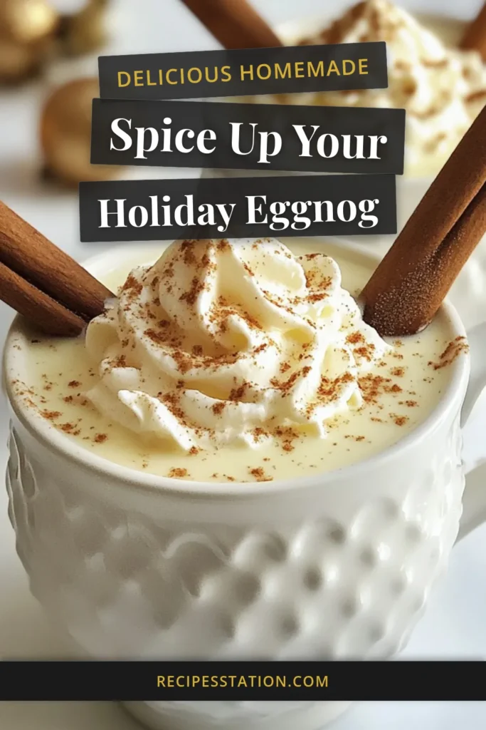 Elevate your holiday celebrations with this spicy eggnog recipe! Discover how to make a creamy homemade eggnog infused with the perfect kick of cayenne pepper for a unique twist on traditional flavors. This holiday eggnog is an ideal spicy holiday drink to impress your guests and warm up chilly nights. Get ready to indulge in this delightful treat and make your festivities unforgettable. Try this creamy eggnog recipe today! #SpicyEggnog #HolidayDrinks #HomemadeEggnog #FestiveRecipes