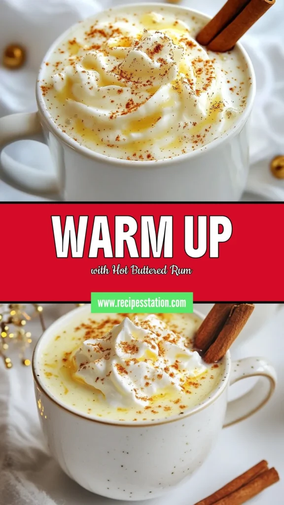 Warm up your winter nights with this easy hot buttered rum recipe! A perfect blend of creamy butter, brown sugar, and spices makes this homemade buttered rum an irresistible cozy winter drink. In just 10 minutes, you can enjoy this delightful warm alcoholic beverage that’s perfect for chilly evenings. Try it today and experience the ultimate comfort! Save this recipe for your next gathering! #HotButteredRum #CozyWinterDrinks #EasyHotButteredRum #WarmAlcoholicBeverages
