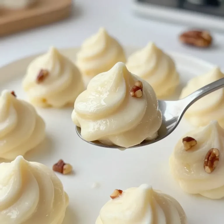 To make old-fashioned divinity candy, gather these simple ingredients: - 2 cups granulated sugar - ½ cup light corn syrup - ½ cup water - 2 large egg whites, at room temperature - 1 teaspoon vanilla extract - 1 cup chopped nuts (such as pecans or walnuts) - Pinch of salt Each ingredient plays a key role in creating that fluffy, sweet texture. The sugar and corn syrup form the candy base. Water helps dissolve the sugar. Egg whites give divinity its light and airy feel. Vanilla adds flavor, while the nuts provide crunch. A pinch of salt balances the sweetness. Using fresh ingredients is important. Make sure your eggs are at room temperature. This helps them whip better. Select high-quality nuts for the best taste. With these ingredients, you're ready to whip up a batch of divine candy! {{ingredient_image_2}} First, gather your ingredients. In a medium saucepan, mix 2 cups of granulated sugar, ½ cup of light corn syrup, and ½ cup of water. Stir the mixture over medium heat. Watch closely as the sugar dissolves completely. This step is crucial for making smooth candy. Once dissolved, bring the mixture to a gentle boil. Next, stop stirring. Let the syrup cook undisturbed. Use a candy thermometer to check the temperature. You want it to reach the soft-ball stage, about 240°F (115°C). To test, drop a small amount into cold water. If it forms a soft ball, it’s ready to use. While your syrup cooks, it’s time to prepare the egg whites. Take 2 large egg whites and a pinch of salt. Place them in a large mixing bowl. Using an electric mixer, beat the egg whites until they form stiff peaks. This step can take several minutes. Room temperature egg whites will whip better. So, make sure they sit out before starting. When your syrup reaches the right temperature, remove it from the heat. Let it cool for about one minute without stirring. Now, you will combine it with the egg whites. Slowly pour the hot syrup into the beaten egg whites in a steady stream. Make sure to use the electric mixer on medium speed while you pour. Avoid letting the syrup touch the beaters. This prevents splattering. Continue beating the mixture until it thickens. It should lose its glossy look, which takes about 5 to 10 minutes. Gently fold in 1 teaspoon of vanilla extract and 1 cup of chopped nuts, mixing evenly. Prepare a baking sheet by lining it with parchment paper or a silicone mat. Using a spoon that you lightly buttered, scoop the fluffy mixture. Drop it onto the prepared surface, forming small mounds. You can smooth and shape them for a nice look. Finally, let the candies cool and dry completely. This should take a few hours or overnight. Once firm to the touch, your divinity candies are ready to enjoy! To get the right texture, you must know the soft-ball stage. This means your syrup should reach 240°F (115°C). You can test this by dropping some syrup into cold water. If it forms a soft ball, you're ready. Beating the egg whites is key too. Use fresh egg whites at room temperature. This helps them whip up to stiff peaks. It can take several minutes, so be patient and keep mixing. When pouring the syrup, do not let it touch the beaters. This keeps the mixture from splattering everywhere. Also, pour the syrup slowly and steadily. If you rush, the candy can become grainy. Make sure to watch the pan closely. If the syrup boils too long, it can become too hard. Once your divinity candy is ready, use a decorative platter to show it off. A nice platter makes your candy look even more special. For a sweet touch, dust the candy with powdered sugar. This adds a lovely finish and keeps them from sticking together. Pro Tips Temperature Control: Use a reliable candy thermometer to ensure accuracy when checking the syrup temperature for perfect results. Room Temperature Egg Whites: Ensure your egg whites are at room temperature for better volume and stability when whipped. Nut Variations: Experiment with different nuts or even dried fruits for unique flavors and textures in your divinity. Storage Tips: Store the finished divinity in an airtight container at room temperature to maintain its texture and flavor. {{image_4}} You can use many types of nuts in divinity candy. The most popular choices are pecans and walnuts. Pecans add a rich, buttery taste. They bring a softer crunch to the candy. Walnuts offer a bolder flavor. They give a nice bite and blend well with the sweet base. If you want to try something new, consider using almonds or hazelnuts. These nuts add unique flavors and textures. You can also leave out the nuts for a nut-free version. This way, you can enjoy the fluffy candy without any added crunch. Flavoring divinity candy can be fun and creative. The classic choice is vanilla extract, which gives a warm taste. But you can also add different extracts. Almond extract is a great option. It gives a sweet, nutty flavor that pairs well with the candy. For chocolate lovers, try adding cocoa powder or mini chocolate chips. This will create a rich, chocolatey twist. You can also experiment with peppermint or orange extracts. These flavors add a refreshing touch and make your divinity stand out. The texture of your divinity candy can change how it tastes. For a smooth texture, beat the mixture well. This helps it become fluffy and light. If you prefer a chunkier style, fold in larger pieces of nuts or other mix-ins. You can also add dried fruits like cherries or cranberries. They bring a chewy texture and a burst of flavor. Mixing these fruits into the candy gives it a fun, colorful look. With these variations, your divinity candy can be a unique treat every time. To keep your divinity candy fresh, store it in an airtight container. This prevents moisture from ruining its texture. I recommend using a plastic or glass container with a tight lid. You can also use wax paper between layers to avoid sticking. When stored properly, divinity can last up to two weeks at room temperature. If you notice any changes in texture or smell, it might be spoiled. Signs of spoilage include a hard or sticky texture and an off odor. Yes, you can freeze divinity candy! To do this, place it in an airtight container or freezer bag. Make sure to separate layers with wax paper. When ready to enjoy, thaw it in the fridge overnight. This keeps the texture nice and fluffy. Divinity candy is a classic treat with a rich history. It dates back to the early 1900s. This candy is known for its light, fluffy texture and sweet flavor. It often features nuts and vanilla. Divinity holds a special place in Southern traditions, often made during holidays and special events. People adore it for its melt-in-your-mouth quality. The soft-ball stage is a key point in candy making. It occurs at around 240°F (115°C). At this stage, the sugar syrup forms a soft ball when dropped into cold water. This is crucial for divinity because it helps create its airy texture. To test, drop a small amount into cold water. If it forms a soft ball, it’s ready to mix with the egg whites. Yes, you can use egg substitutes, but results may vary. Aquafaba, the liquid from canned chickpeas, is a great option. It mimics egg whites well. Use about three tablespoons of aquafaba per egg white. However, the texture might not be as fluffy. Experiment to find what works best for you. If your divinity did not set, several factors could be at play. First, the syrup may not have reached the soft-ball stage. Use a candy thermometer to ensure accuracy. Second, you might not have beaten the egg whites enough. They need to form stiff peaks. Lastly, pouring the syrup too quickly can cause issues. Always pour slowly and mix well to achieve the best results. Making divinity candy requires careful steps and attention to detail. You learned about the key ingredients, the precise methods to prepare them, and how to avoid common mistakes. Experimenting with different nuts or flavors can give your candy a unique twist. Proper storage ensures your treats stay fresh. Understanding the soft-ball stage is crucial to achieve the right texture. With practice, you can master this delightful treat. Enjoy making divinity candy and share your sweet creations with others!