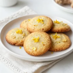 To make lemon ginger brandy snaps, gather the following ingredients: - 1 cup all-purpose flour - 1/2 cup unsalted butter, softened to room temperature - 1/2 cup packed brown sugar - 1/4 cup honey - 2 tablespoons fresh ginger, finely grated - Zest of 1 lemon - 2 tablespoons freshly squeezed lemon juice - 1 teaspoon baking soda - 1/4 teaspoon salt - 1 teaspoon ground ginger - 1/2 teaspoon ground cinnamon You can swap some ingredients if needed: - Use coconut oil instead of butter for a dairy-free option. - Maple syrup can replace honey for a vegan treat. - Instead of fresh ginger, ground ginger can work in a pinch. Just reduce the amount to 1 teaspoon. - If you want a gluten-free option, use a gluten-free flour blend. Fresh ingredients make a big difference. Here are some tips: - Look for firm, smooth ginger with a strong aroma. - Choose lemons that feel heavy for their size. This means they have more juice. - Use unsalted butter for better control over saltiness in your cookies. - Always check the expiration date on your baking soda to ensure it works well. These small details will help you create the best lemon ginger brandy snaps. Enjoy your baking! {{ingredient_image_2}} First, gather your ingredients. You need flour, butter, brown sugar, honey, ginger, lemon zest, lemon juice, baking soda, salt, ground ginger, and cinnamon. Preheat your oven to 350&deg;F (175&deg;C). Line a baking sheet with parchment paper. This step helps prevent sticking. In a large bowl, cream the softened butter and brown sugar. Use a hand mixer or a wooden spoon. Mix until light and fluffy, about 3-4 minutes. Next, add honey, grated ginger, lemon zest, and lemon juice to the creamed mixture. Stir well until fully combined. In another bowl, whisk together flour, baking soda, ground ginger, ground cinnamon, and salt. Gradually add the dry mixture to the wet mixture. Stir gently until just combined. The dough should be sticky but not too wet. Now, scoop heaping tablespoons of dough. Drop them on the baking sheet, spacing them about 2 inches apart. This space allows the snaps to spread while baking. Bake in the preheated oven for 10-12 minutes. Look for slightly golden edges while keeping the centers soft. After baking, take the snaps out of the oven. Let them cool on the baking sheet for 5 minutes. This helps them firm up. Then, transfer them to a wire rack to cool completely. Once cooled, serve your lemon ginger brandy snaps with your favorite tea or coffee. Enjoy this sweet and crunchy treat! To ensure your lemon ginger brandy snaps stay chewy, focus on the baking time. Bake them only until the edges turn golden. The centers should still look soft. If you overbake, the snaps will become hard. Also, remember to let them cool on the baking sheet for a few minutes before moving them. This helps them maintain their chewy texture as they firm up. Accurate measurements are key for great cookies. Use a dry measuring cup for flour. Spoon the flour into the cup and level it off with a knife. Do not pack it down, as this adds extra flour. For brown sugar, scoop it into the cup and press it down firmly. This ensures you get the right sweetness and texture in your snaps. Avoid these common mistakes to get the best results. First, don&rsquo;t overmix your dough after adding the dry ingredients. Just stir until combined. Overmixing can lead to tough snaps. Second, be sure to space your dough balls properly on the baking sheet. If they are too close, they will merge while baking. Lastly, don&rsquo;t skip the cooling step on the baking sheet. This step is crucial for achieving a perfect chewy bite. Pro Tips Use Fresh Ginger: Freshly grated ginger offers a more vibrant flavor compared to dried ginger, enhancing the overall taste of your brandy snaps. Check the Oven Temperature: Oven temperatures can vary; use an oven thermometer to ensure accurate baking, which helps achieve the perfect chewy texture. Cooling Time is Key: Allowing the snaps to cool on the baking sheet for a few minutes before transferring them helps them set properly and prevents breakage. Experiment with Spices: Feel free to adjust the spices according to your taste; adding a pinch of nutmeg or cloves can create a delightful twist on the classic flavor. {{image_4}} You can change the flavor of Lemon Ginger Brandy Snaps easily. Try adding spices like nutmeg or cardamom for a warm twist. You can also add a splash of vanilla extract for a sweet note. To make it even more zesty, consider adding extra lemon zest or lemon extract. Each option gives a unique taste to your snaps. Want to change the sweetness? You can replace brown sugar with coconut sugar for a rich flavor. Maple syrup works well too. Just remember that liquid sweeteners may change the dough's texture. Adjust your flour slightly to keep the right consistency. Honey is great, but you can try agave nectar as a lighter option. Adding a glaze or icing can make your brandy snaps even better. A simple lemon glaze made with powdered sugar and lemon juice is refreshing. For a twist, try a ginger glaze with powdered sugar and grated ginger. You can drizzle the glaze over cooled snaps for a nice finish. This adds sweetness and makes them look fancy. Store your lemon ginger brandy snaps in an airtight container. This keeps them fresh and crunchy. I prefer to layer them with parchment paper. This way, they do not stick together. Place the container in a cool, dry place. Avoid direct sunlight to maintain their flavor. You can freeze these snaps for later enjoyment. First, let the cookies cool completely. Then, arrange them in a single layer on a baking sheet. Freeze for about one hour. Once solid, move them to a freezer-safe bag or container. Be sure to label it with the date. They will stay fresh in the freezer for up to three months. When stored correctly, lemon ginger brandy snaps last about one week at room temperature. If you refrigerate them, they may last for about two weeks. However, I recommend enjoying them fresh for the best taste. The flavors are more vibrant when they are just made. Lemon ginger brandy snaps are thin, crunchy cookies with delightful flavors. They blend lemon and ginger for a zesty kick. The cookies have a sweet taste from brown sugar and honey. They are perfect for tea time or as a light snack. You get a lovely mix of chewy and crispy textures in each bite. Yes, you can make these cookies in advance. They store well and maintain their flavor. Just bake them and let them cool completely. Once cooled, keep them in an airtight container. They stay fresh for about a week. If you want them longer, consider freezing them. They thaw quickly, and you can enjoy them anytime. These cookies pair wonderfully with tea or coffee. The citrus and spice enhance your drink flavors. You can also serve them with a light dessert wine. For a fun treat, add a scoop of vanilla ice cream. The cold ice cream contrasts nicely with the warm cookie flavors. Yes, you can use gluten-free flour instead. Make sure to use a blend that works well for baking. Look for a mix that contains xanthan gum to help with texture. Start with a one-to-one swap for all-purpose flour. The cookies may taste a little different but will still be delicious! You learned about making Lemon Ginger Brandy Snaps and their key ingredients, preparation, and storage. We covered tips to create the best texture and avoid common mistakes. You can also explore flavor variations and find answers to popular questions. By using this guide, you can bake great cookies that impress. Enjoy experimenting and sharing these treats with friends and family. Happy baking!