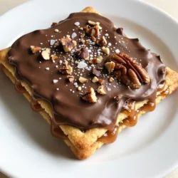 To make Christmas Crack Saltine Toffee, you need these simple items: - 40 Saltine crackers - 1 cup unsalted butter - 1 cup packed brown sugar - 2 cups semi-sweet chocolate chips - 1 cup chopped pecans or walnuts (optional) - Sea salt for a final sprinkle Each of these ingredients plays a key role in creating this sweet treat. The Saltine crackers provide a crunchy base. The unsalted butter and brown sugar create a rich toffee layer. Semi-sweet chocolate chips add a smooth, sweet finish. If you like, add nuts for extra crunch. Finally, a sprinkle of sea salt balances the sweetness. Gather these items before you start. This will make your cooking process smoother and more enjoyable. You&rsquo;ll find that each ingredient blends to create a holiday favorite. {{ingredient_image_2}} Start by preheating your oven to 350&deg;F (175&deg;C). This step is key. A hot oven helps the toffee bubble up nicely. Next, grab a large baking sheet. Line it with parchment paper. Make sure the paper hangs over the sides. This way, you can easily lift out your treats later. In a medium saucepan, melt 1 cup of unsalted butter over medium heat. Once the butter is melted, add 1 cup of packed brown sugar. Stir the mixture until it boils gently. Let it boil without stirring for 2-3 minutes. This creates the toffee. Carefully pour the hot toffee mixture over the Saltine crackers. Use a spatula to spread it evenly. Make sure every cracker gets covered in that sweet goodness. Now, pop the baking sheet into the oven. Bake for 5-6 minutes. You want the toffee bubbly and golden. Keep an eye on it to avoid burning. Once baked, take the sheet out of the oven. Scatter 2 cups of semi-sweet chocolate chips over the hot toffee. Let them sit for a few minutes to melt. After that, use your spatula to spread the melted chocolate evenly. If you like, sprinkle some chopped nuts and a pinch of sea salt on top. Let the toffee cool at room temperature until firm. For a quicker option, place it in the fridge for about 30 minutes. Once cool, break it into pieces. Enjoy it right away or store it in an airtight container for later! To start, lay the Saltine crackers flat. Make sure they touch each other. This will help create a solid base for your toffee. Use a large baking sheet, so you have room for all 40 crackers. You want an even layer to ensure great taste and texture. When making the toffee, avoid stirring too much after it boils. Let it bubble for 2-3 minutes. This helps create a smooth and creamy texture. If you stir too often, it can become grainy. Also, pour the mixture evenly over the crackers. This helps keep the toffee intact. After baking, let the chocolate chips sit for a few minutes. This step helps them melt perfectly. Use a spatula to spread the chocolate evenly. Start from the center and move outwards. If you want more crunch, sprinkle your nuts on top before the chocolate sets. Pro Tips Use Fresh Ingredients: Ensure your butter and chocolate chips are fresh for the best flavor and texture in your toffee. Watch the Baking Time: Keep an eye on the toffee while it bakes to prevent burning; it should be bubbly and golden. Cool Completely: Allow the toffee to cool completely before breaking it into pieces; this ensures a clean break. Experiment with Toppings: Feel free to customize your Christmas Crack with different nuts or a sprinkle of sea salt for added flavor. {{image_4}} You can easily make a nut-free version of Christmas Crack. Simply leave out the chopped nuts. Your toffee will still be tasty and crunchy. Instead of nuts, you can use extra chocolate chips. This gives a rich flavor without the nuts. Want to add some fun? Try adding flavorings! A splash of vanilla extract makes the toffee richer. For a holiday twist, you can mix in peppermint extract. Just a few drops can make your treat extra special. You can switch up the chocolate too! Instead of semi-sweet chocolate chips, use milk chocolate. This will give you a creamier taste. Dark chocolate is another option for a richer flavor. Each type of chocolate brings its own charm to your Christmas Crack. Store your Christmas Crack in an airtight container. This keeps it fresh and crisp. You can use a glass jar or a plastic container. Make sure the lid is tight. If you stack the pieces, place parchment paper between layers. This prevents sticking and makes it easy to grab a piece. When stored properly, your Christmas Crack lasts about one week. It may lose some crunch after a few days. For the best taste, eat it within the first few days. If you want to keep it longer, consider freezing it. Yes, you can freeze Christmas Crack! To freeze, wrap the pieces tightly in plastic wrap. Then, place them in a freezer bag. Make sure to remove as much air as possible. This method helps keep the flavor and texture. You can freeze it for up to three months. When you are ready to eat, let it thaw at room temperature. Enjoy your sweet treat! Yes, you can use other crackers. I have tried it with buttery Ritz crackers. They add a nice taste. You can also use plain graham crackers for a sweeter touch. Yes, you can make this vegan. Use vegan butter instead of regular butter. For the chocolate, choose dairy-free chocolate chips. These swaps keep it tasty and cruelty-free. You can get creative with toppings. Try crushed candy canes for a minty flavor. You can also use toffee bits or dried fruit for added sweetness. The sky's the limit! Watch for bubbles in the toffee. It should boil gently for 2-3 minutes. When it turns golden, it&rsquo;s done. This gives the perfect crunch and flavor. This blog post covered how to make delicious Christmas Crack with simple ingredients. We explored each step, starting from preheating the oven to cooling and breaking the toffee. I shared tips for perfect layers and variations to try, like nut-free options and different chocolates. Remember to store your treats well for lasting freshness. Enjoy creating this treat, and don&rsquo;t be afraid to experiment with flavors. Christmas Crack is fun to make and share!